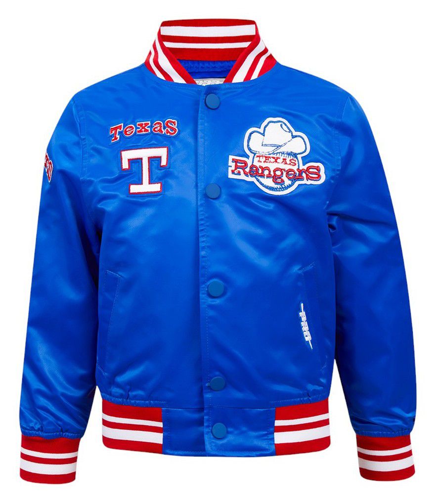 Pro Standard Toddler Texas Rangers Royal Classic Satin Jacket product image