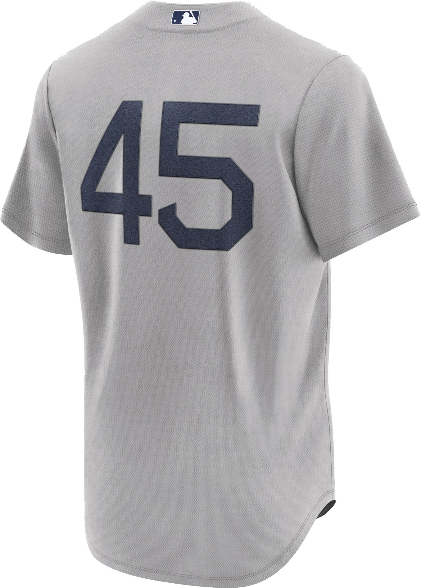Nike Men's New York Yankees Gerrit Cole #45 Grey 2021 Field of Dreams Cool Base Jersey product image