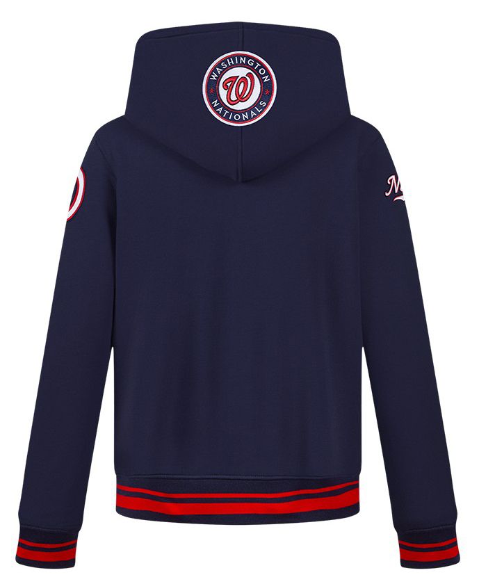 Pro Standard Youth Washington Nationals Midnight Navy Script Tail Ribbed Fleece Hoodie product image