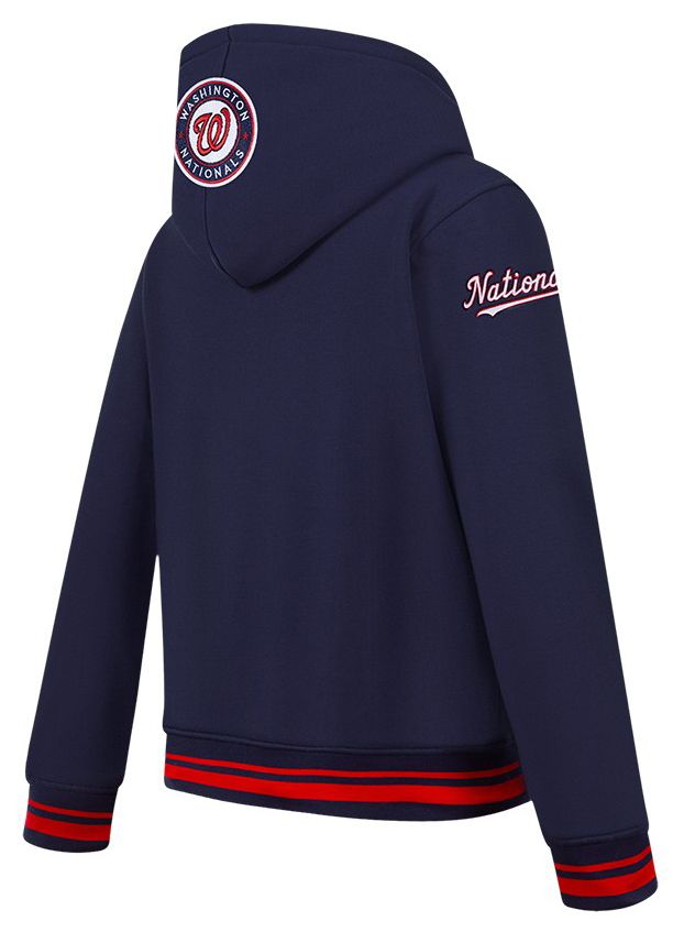 Pro Standard Youth Washington Nationals Midnight Navy Script Tail Ribbed Fleece Hoodie product image