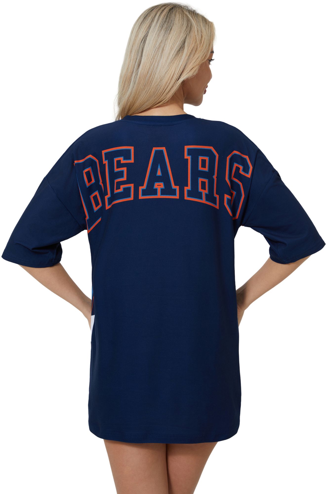 Concepts Sport Women's Chicago Bears Navy Mosaic T-Shirt product image