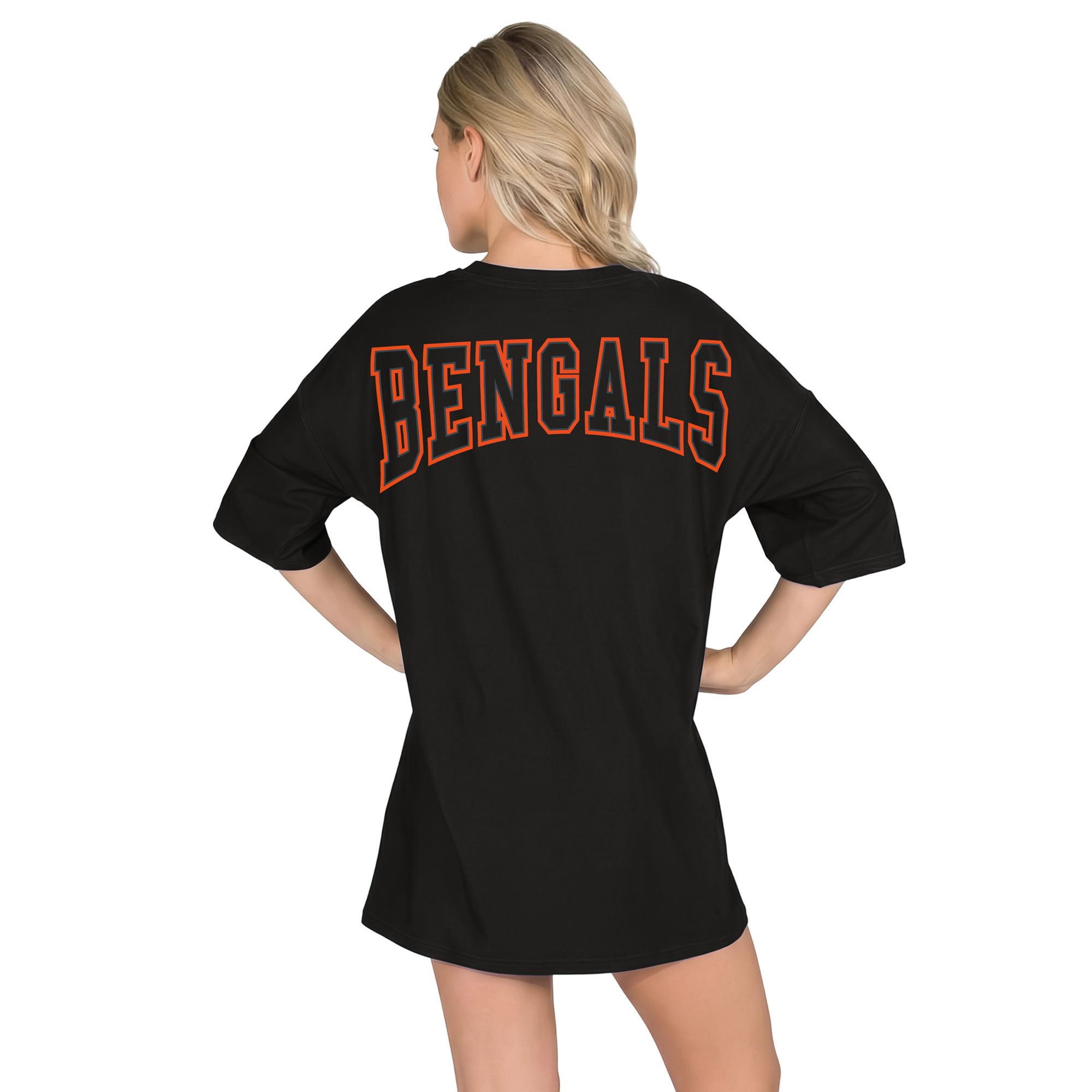 Concepts Sport Women's Cincinnati Bengals Black Mosaic T-Shirt product image