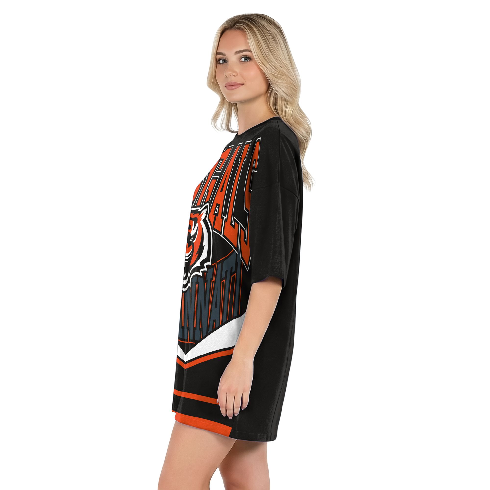 Concepts Sport Women's Cincinnati Bengals Black Mosaic T-Shirt product image