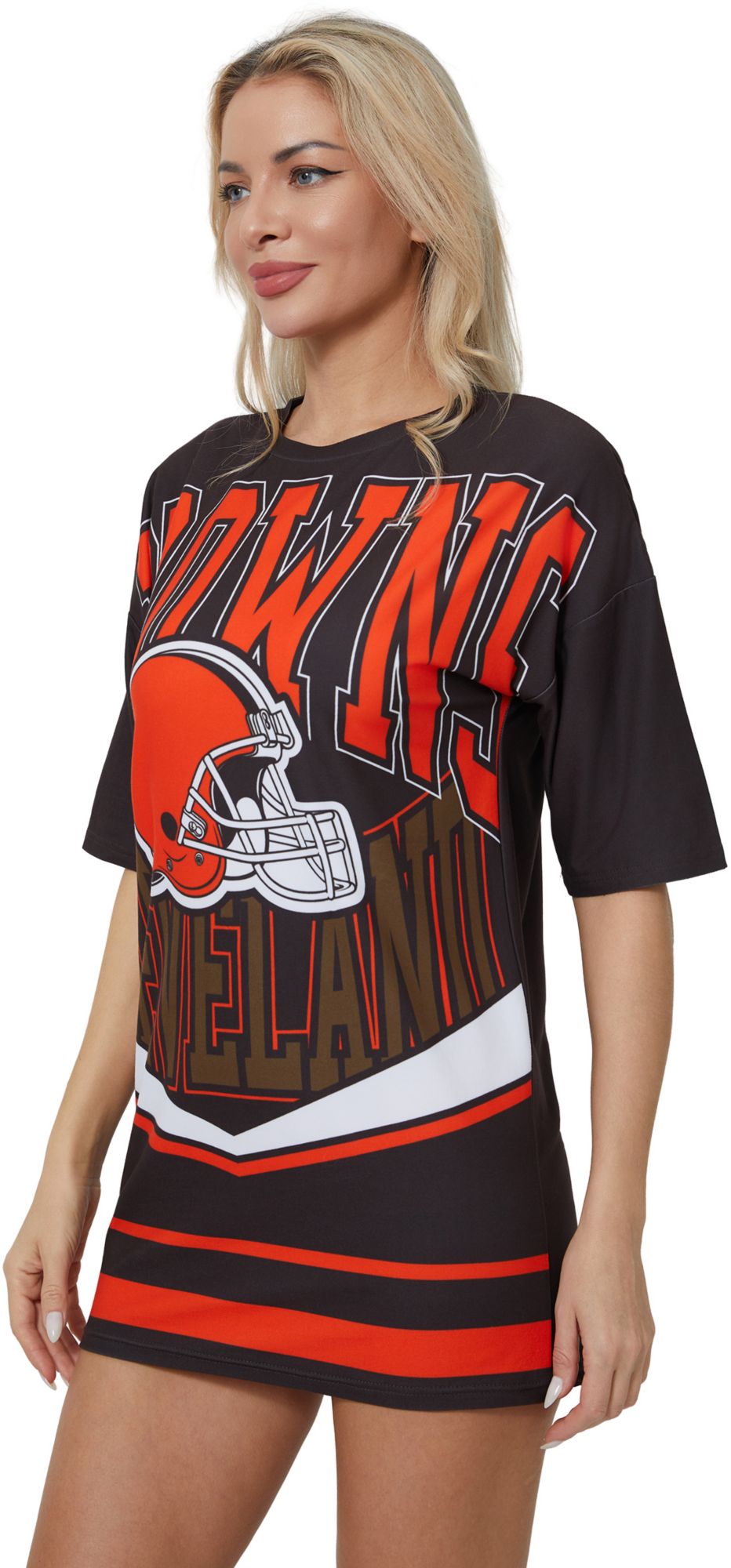 Concepts Sport Women's Cleveland Browns Brown Mosaic T-Shirt product image