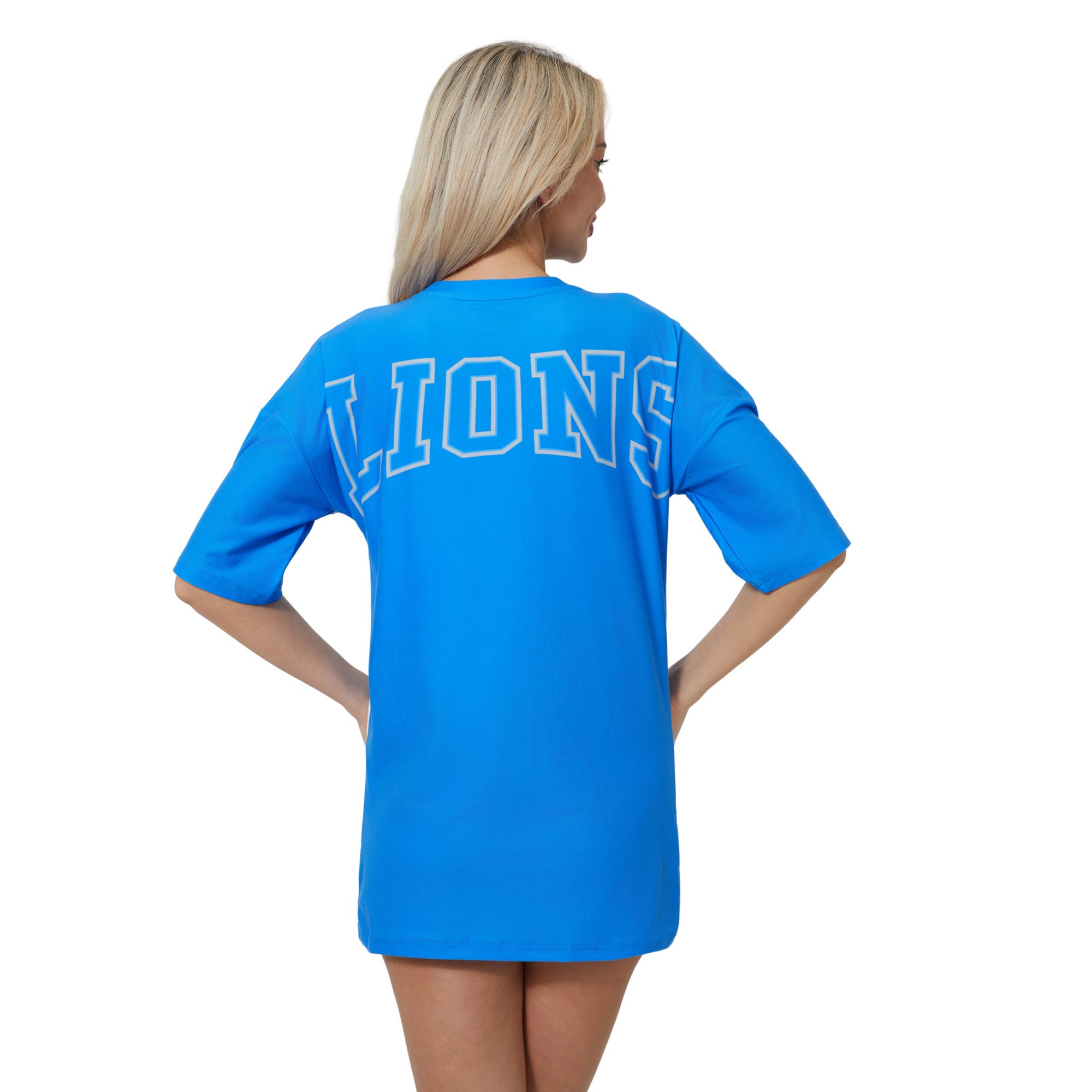 Concepts Sport Women's Detroit Lions Blue Mosaic T-Shirt product image