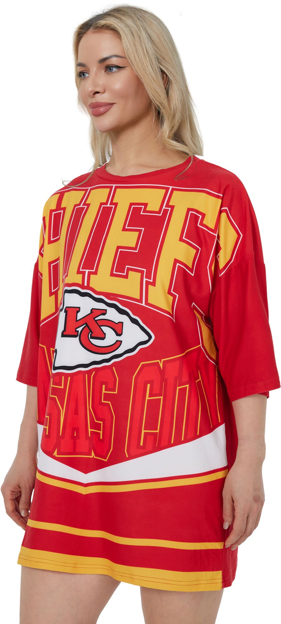 Concepts Sport Women's Kansas City Chiefs Red Mosaic T-Shirt product image