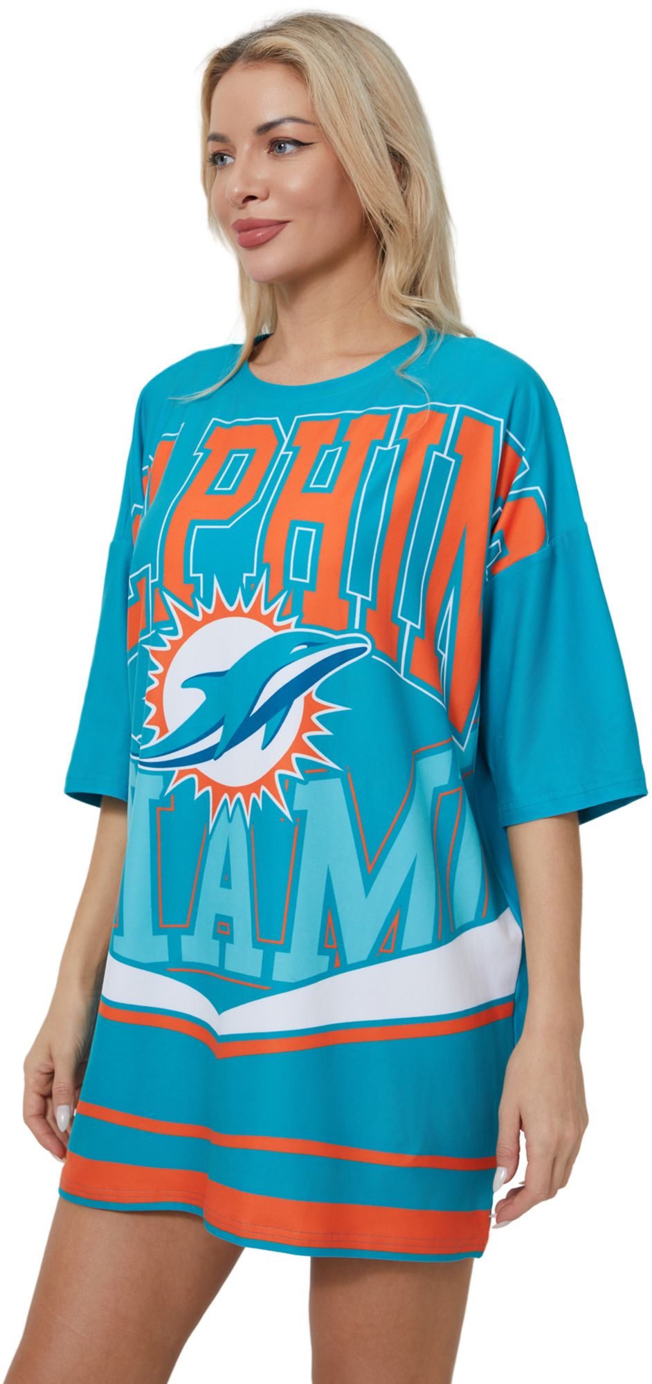 Concepts Sport Women's Miami Dolphins Aqua Mosaic T-Shirt product image