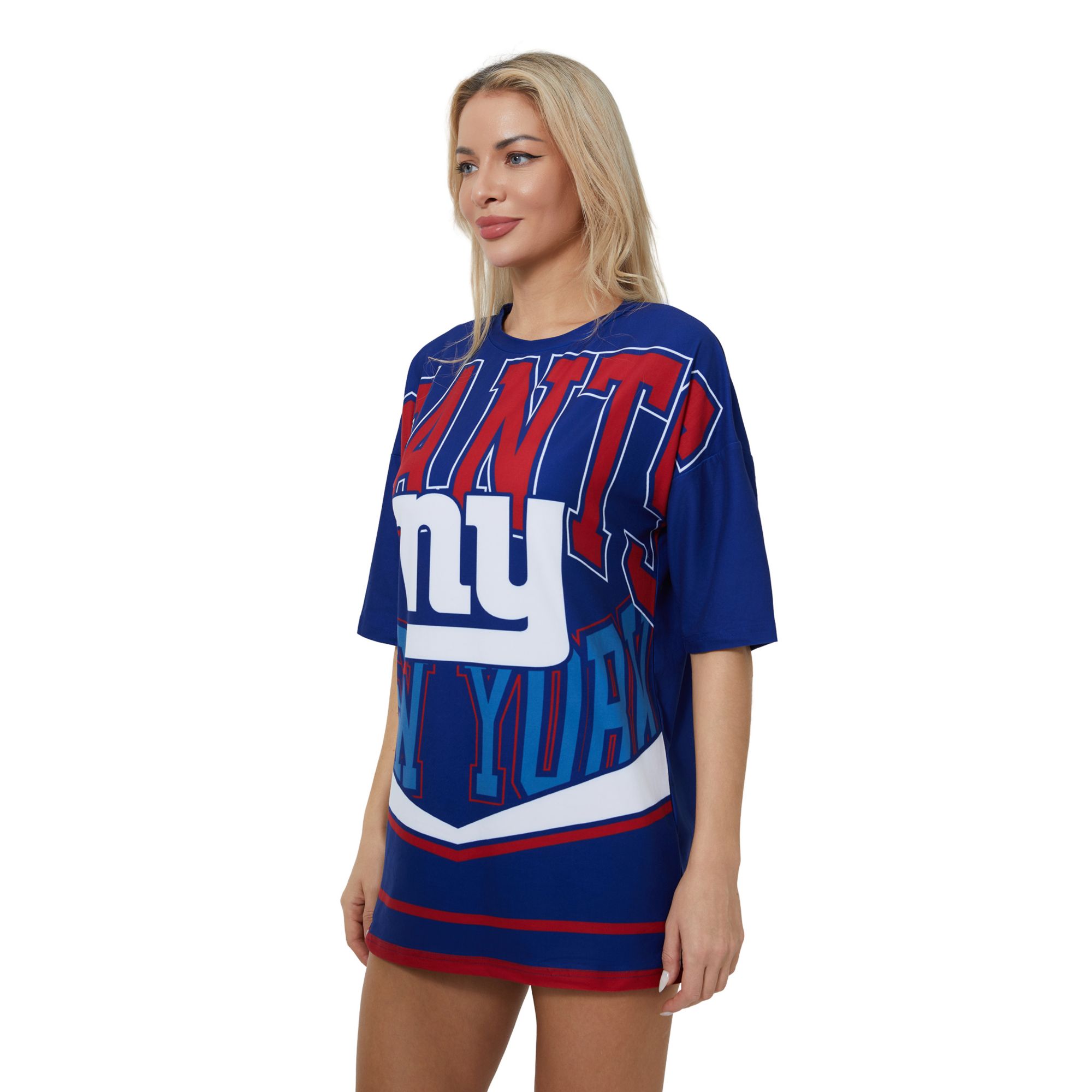 Concepts Sport Women's New York Giants Blue Mosaic T-Shirt product image