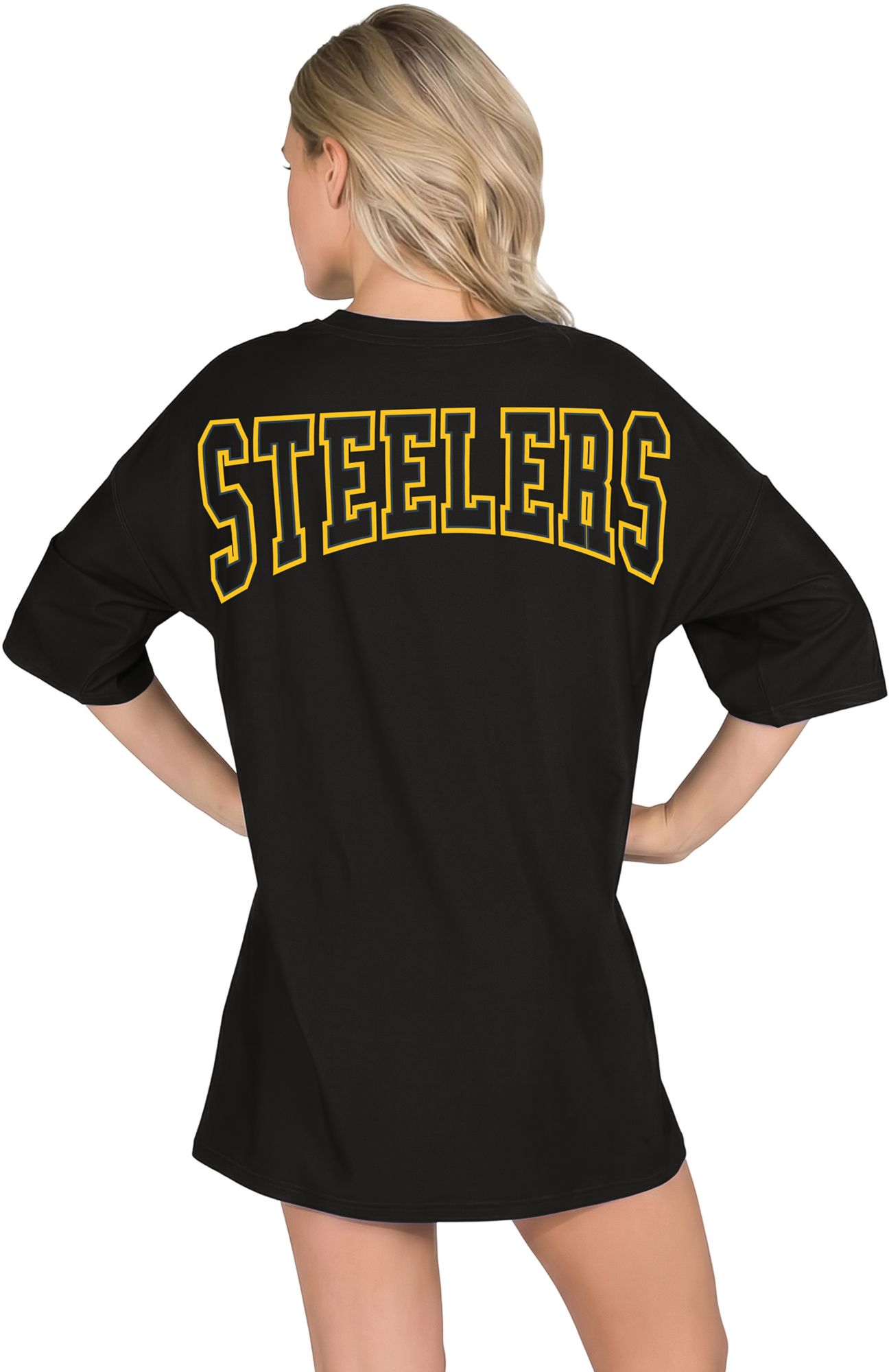 Concepts Sport Women's Pittsburgh Steelers Black Mosaic T-Shirt product image