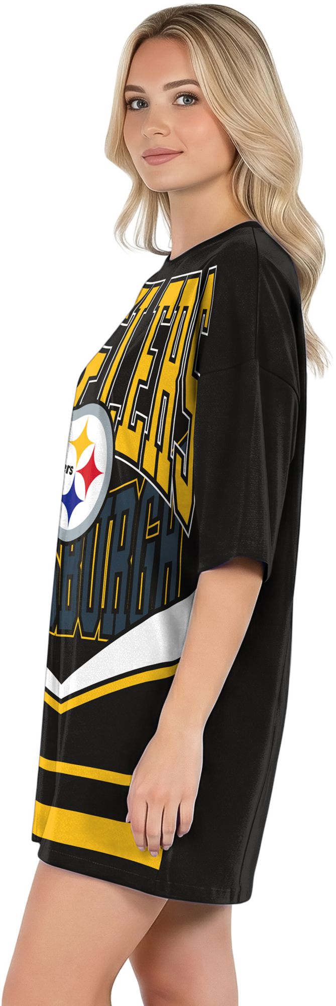 Concepts Sport Women's Pittsburgh Steelers Black Mosaic T-Shirt product image
