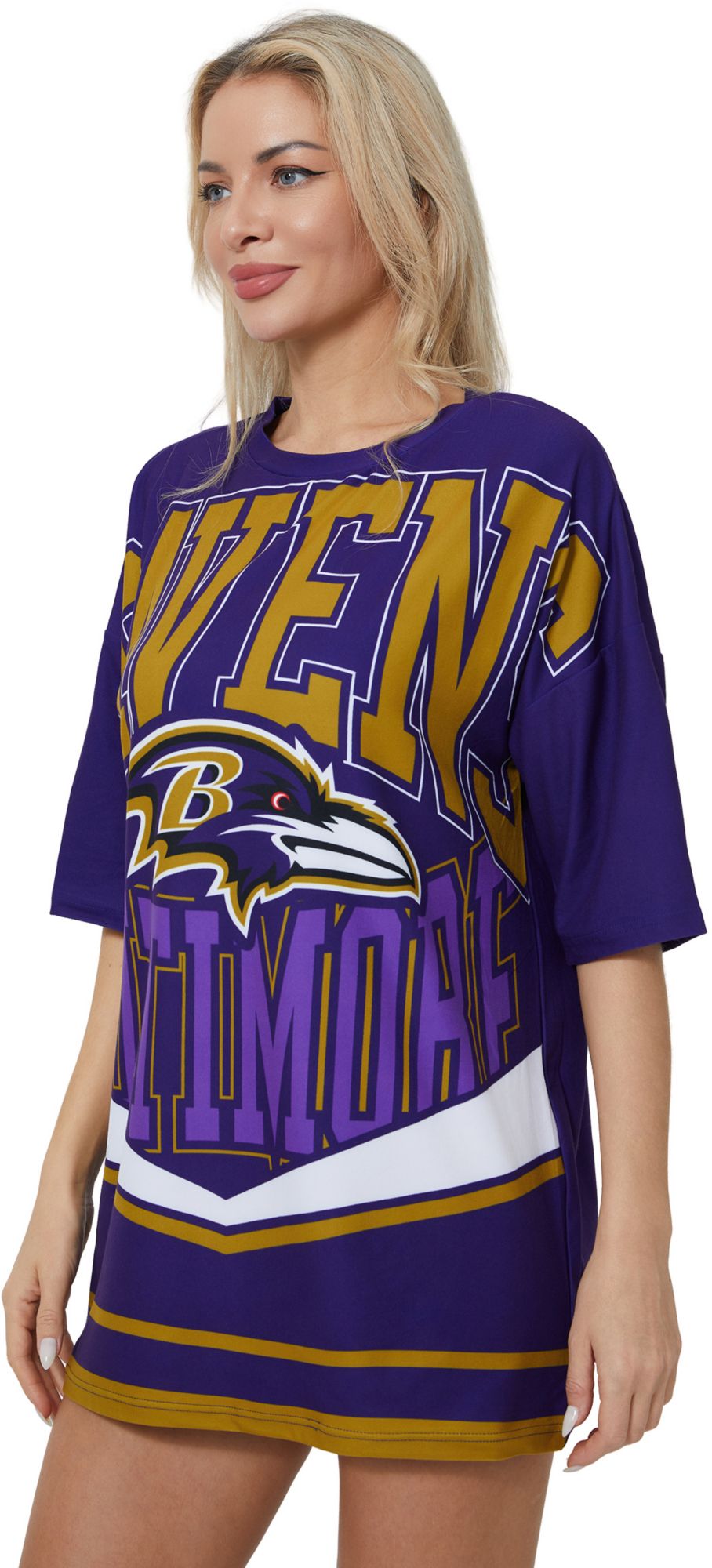 Concepts Sport Women's Baltimore Ravens Purple Mosaic T-Shirt product image