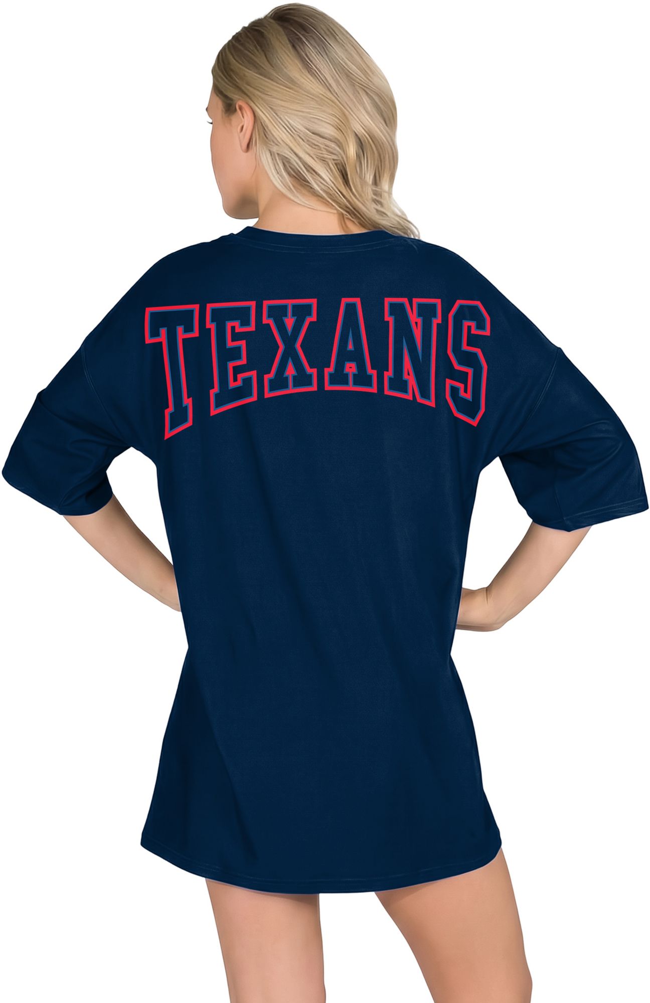 Concepts Sport Women's Houston Texans Navy Mosaic T-Shirt product image
