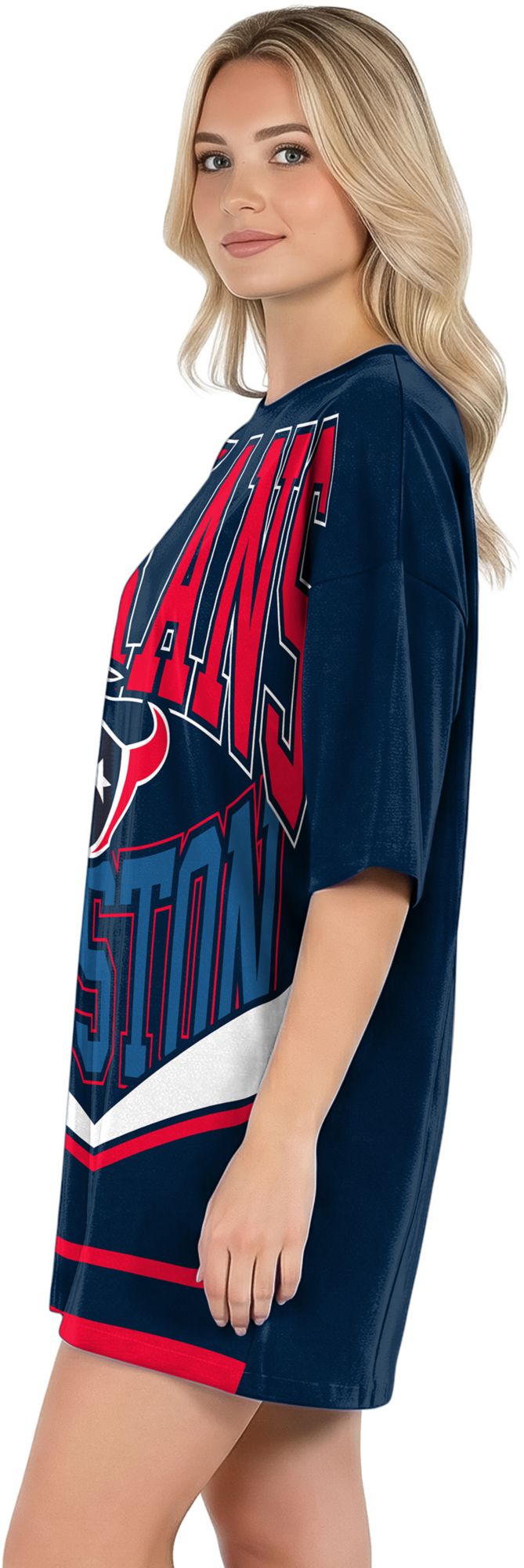 Concepts Sport Women's Houston Texans Navy Mosaic T-Shirt product image