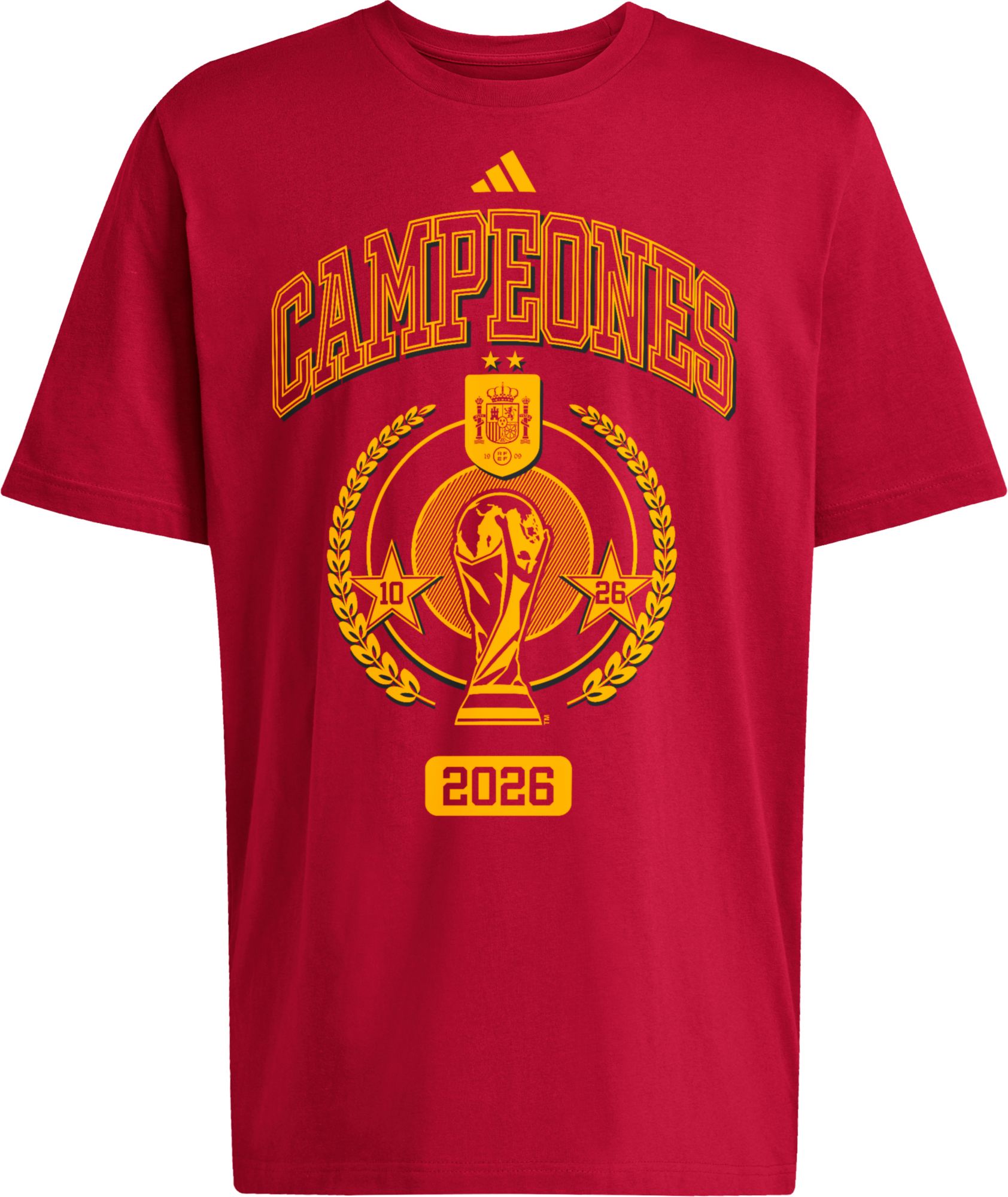 adidas Adult Spain Red 2026 World Cup Champs T-Shirt | Dick's