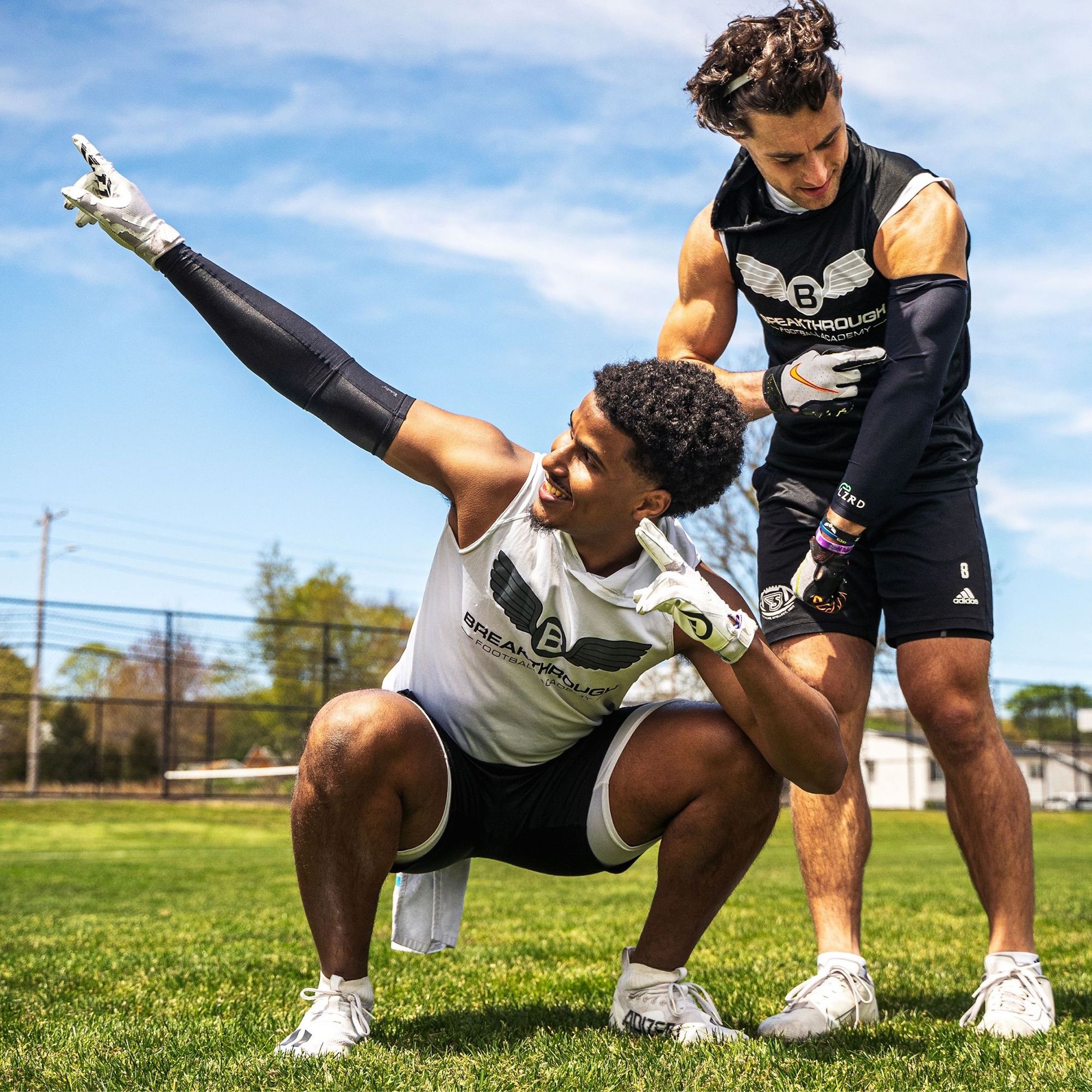 LZRD Tech Youth Compression Football Arm Sleeve product image