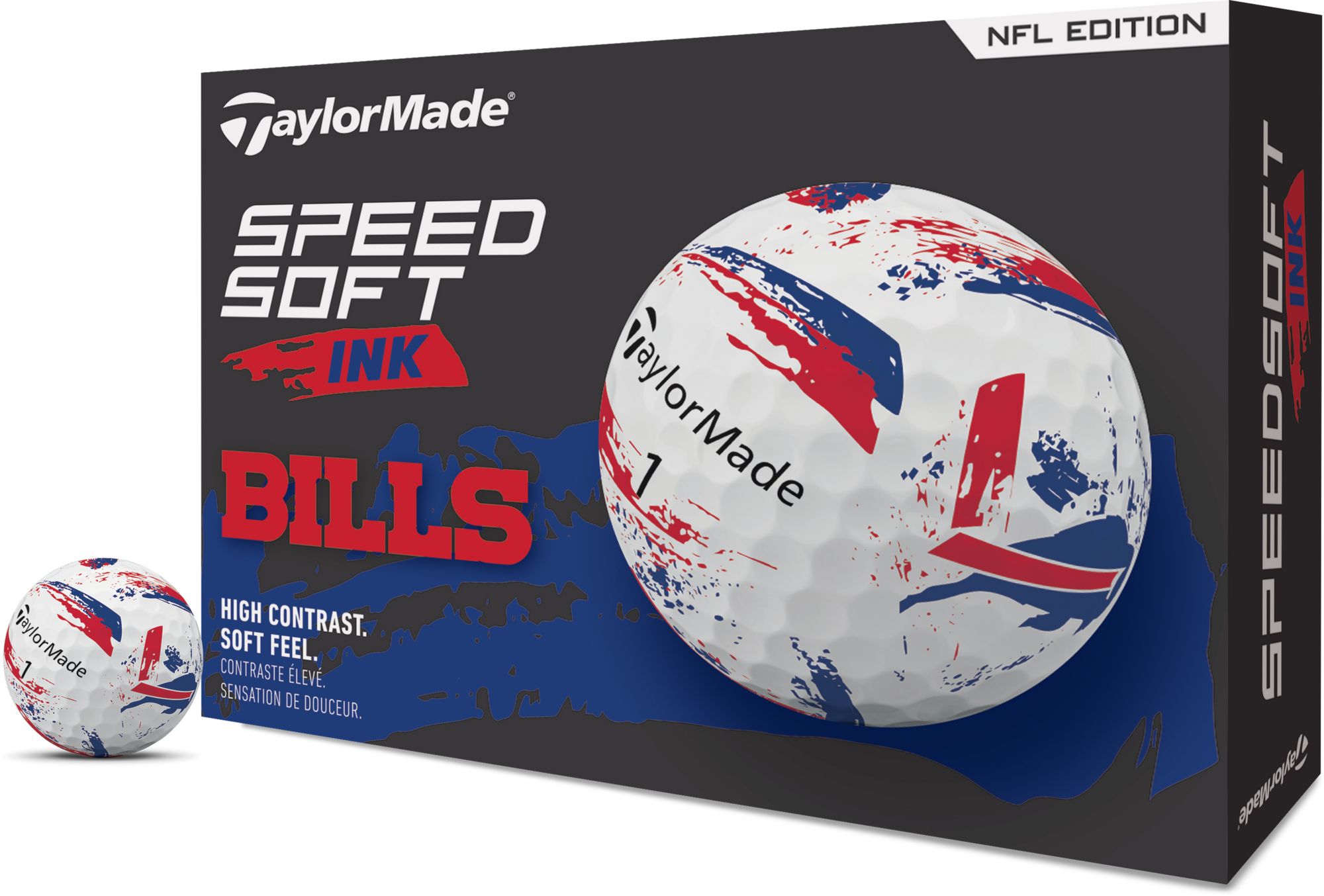 TaylorMade 2025 SpeedSoft Ink Buffalo Bills Golf Balls product image
