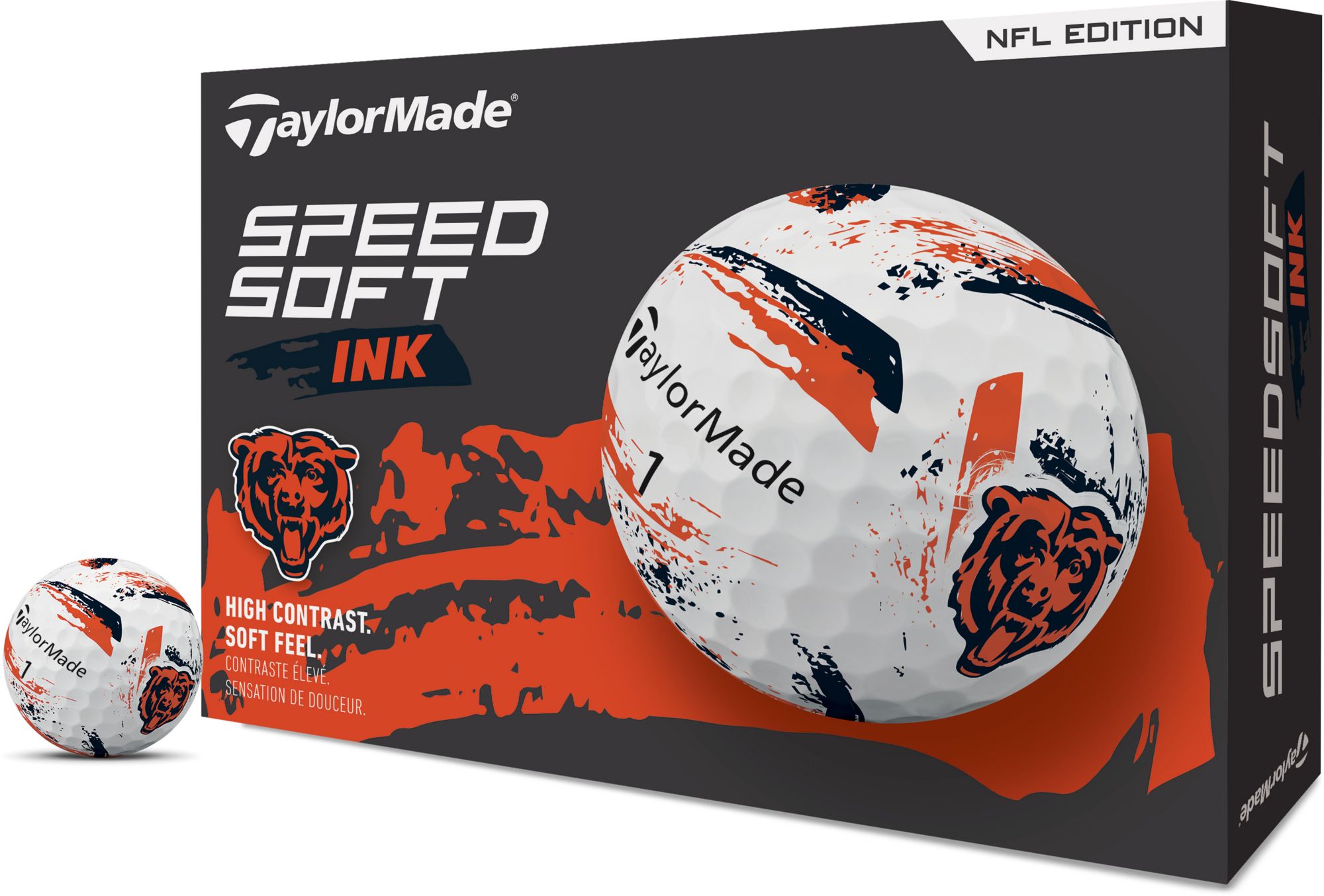 TaylorMade 2025 SpeedSoft Ink Chicago Bears Golf Balls product image