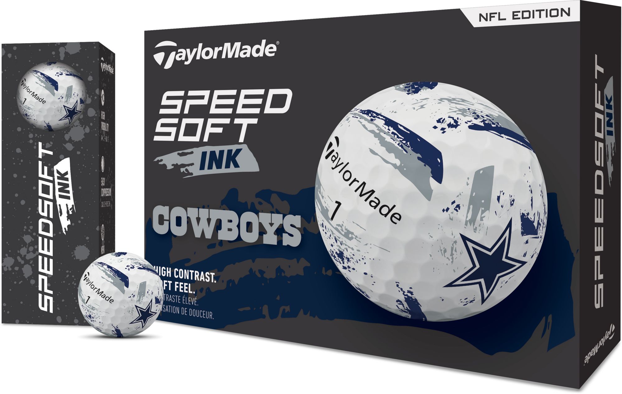 TaylorMade 2025 SpeedSoft Ink Dallas Cowboys Golf Balls product image