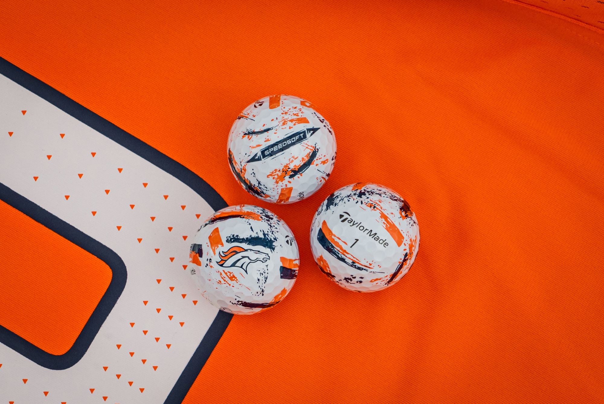 TaylorMade 2025 SpeedSoft Ink Denver Broncos Golf Balls product image