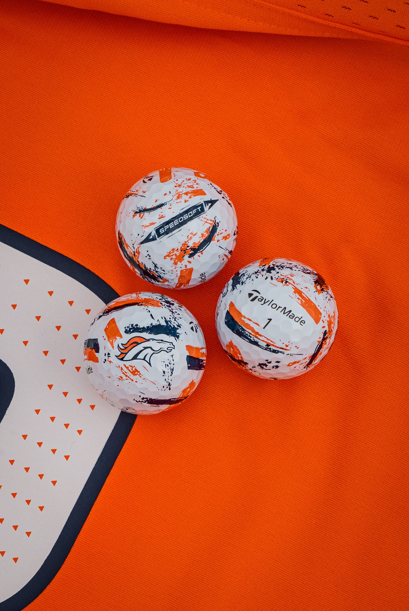TaylorMade 2025 SpeedSoft Ink Denver Broncos Golf Balls product image