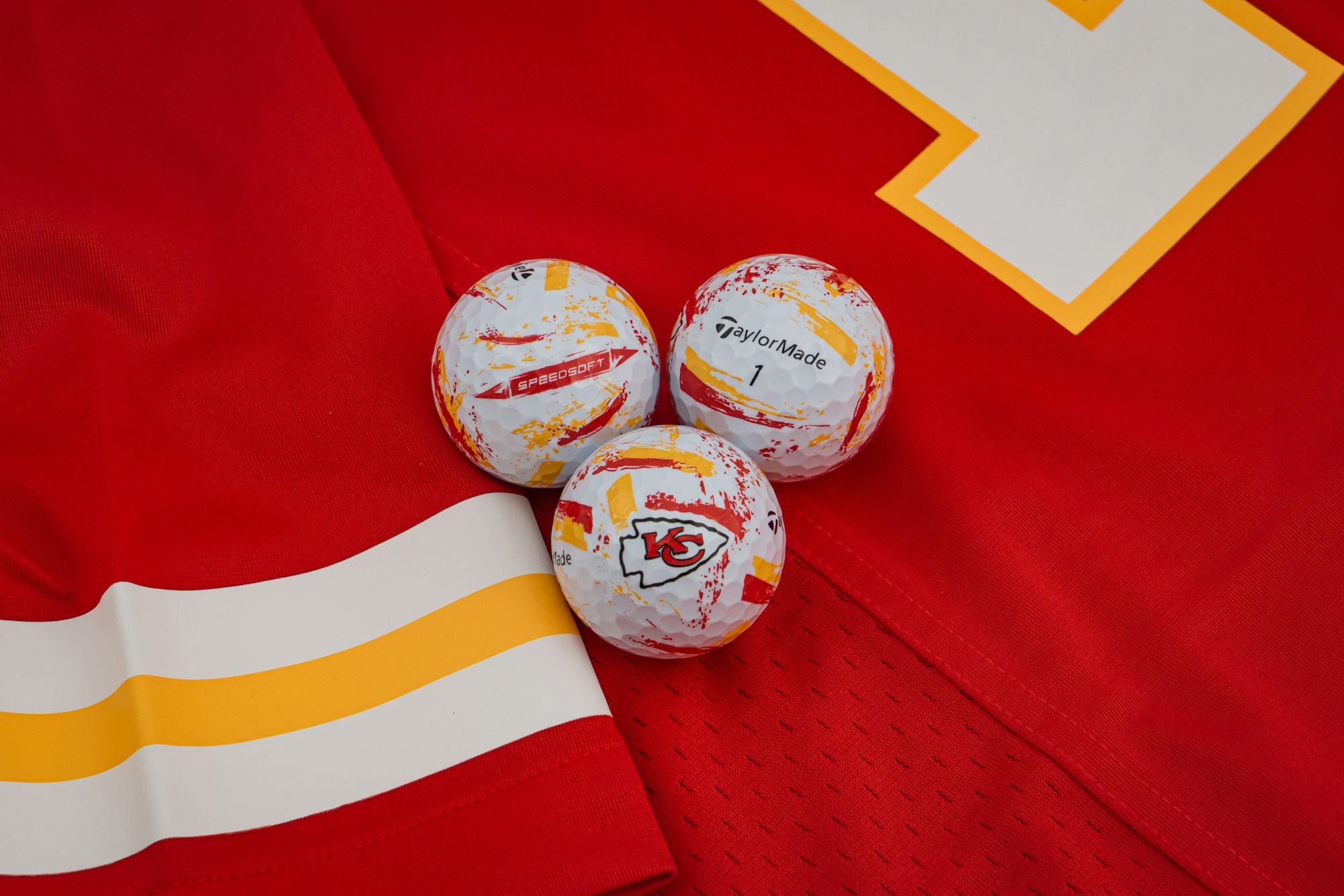 TaylorMade 2025 SpeedSoft Ink Kansas City Chiefs Golf Balls product image