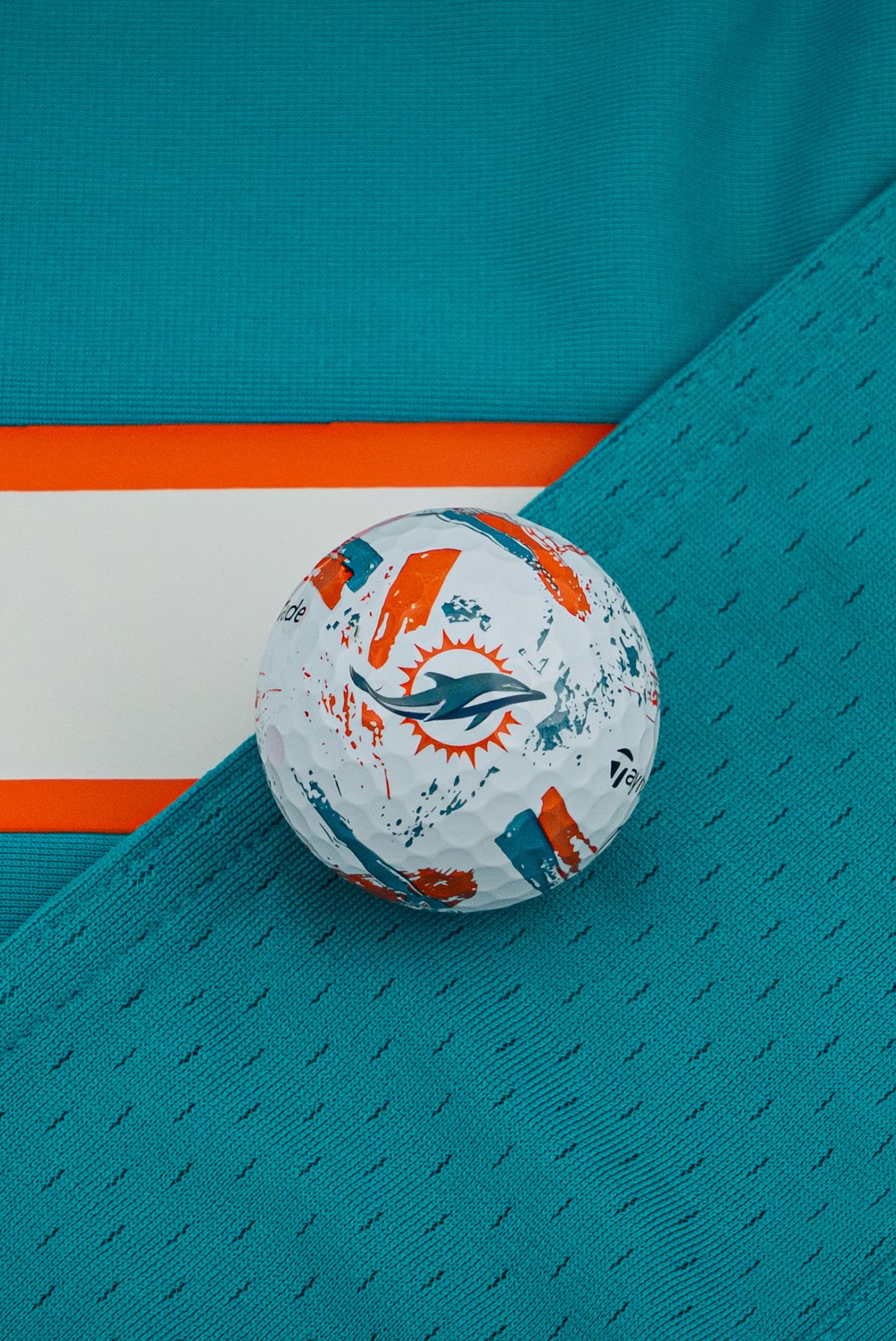 TaylorMade 2025 SpeedSoft Ink Miami Dolphins Golf Balls product image