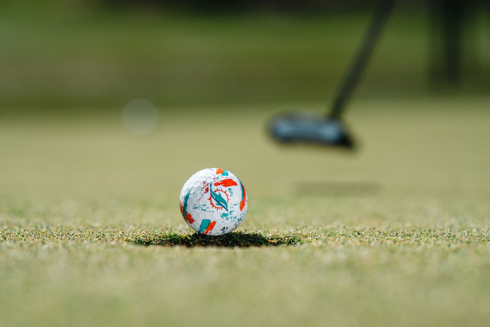 TaylorMade 2025 SpeedSoft Ink Miami Dolphins Golf Balls product image