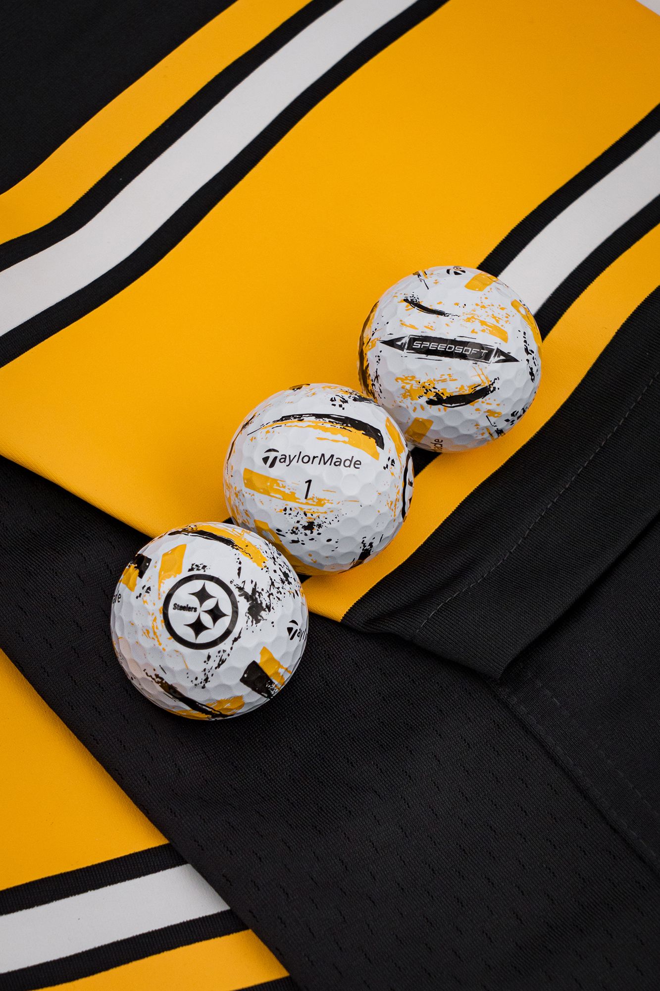 TaylorMade 2025 SpeedSoft Ink Pittsburgh Steelers Golf Balls product image