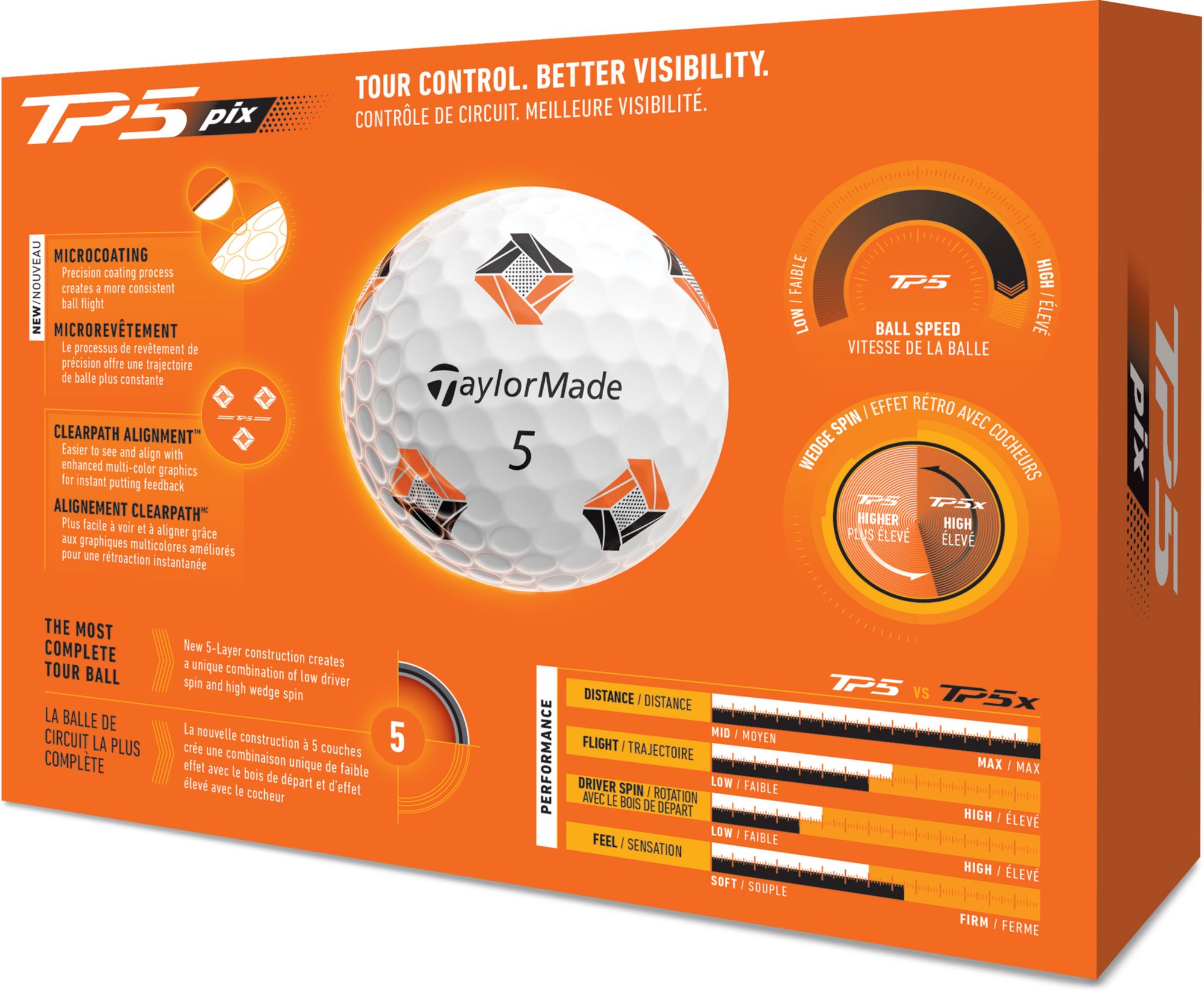 TaylorMade 2026 TP5 pix Golf Balls product image