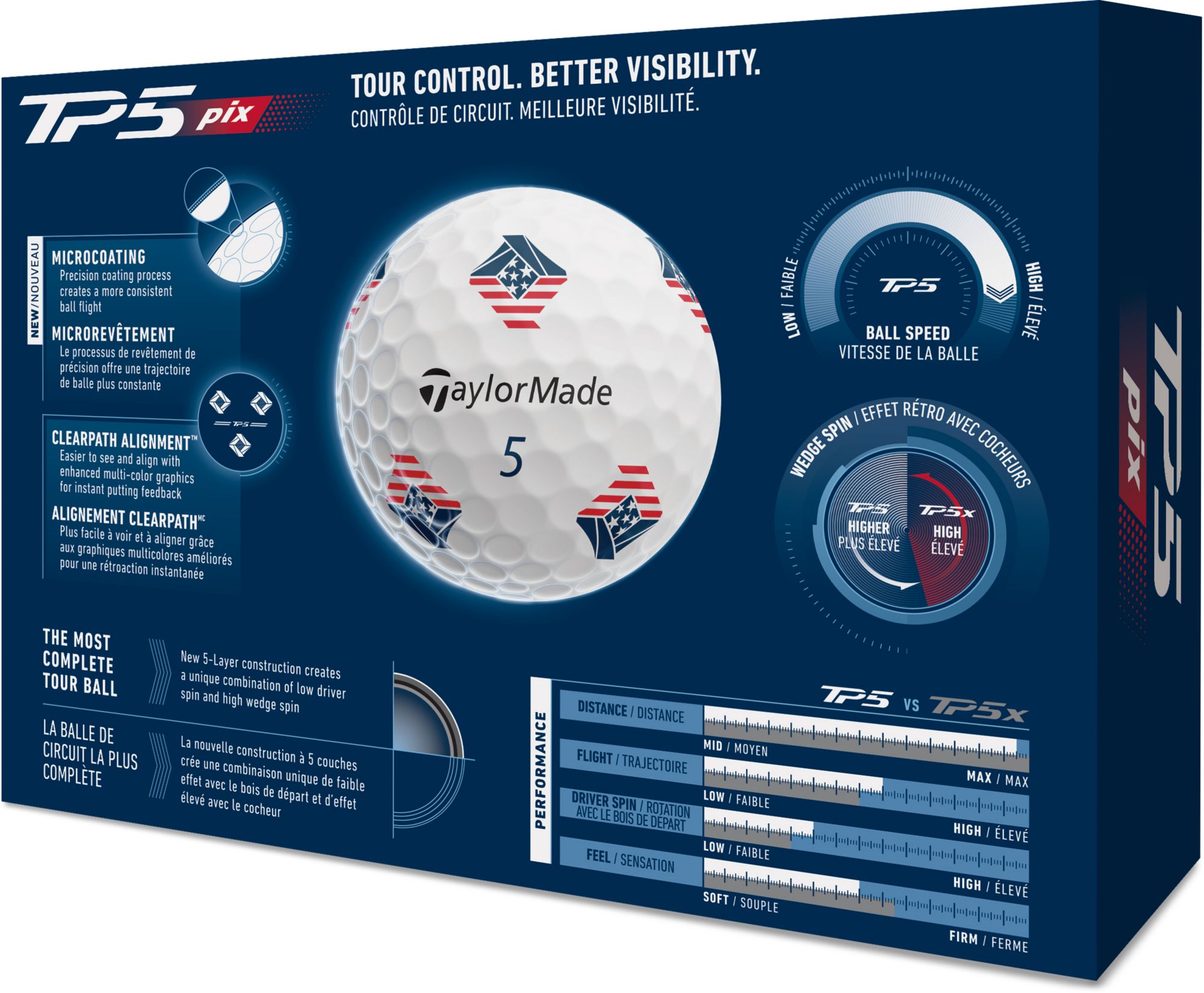 TaylorMade 2026 TP5 pix USA Golf Balls product image