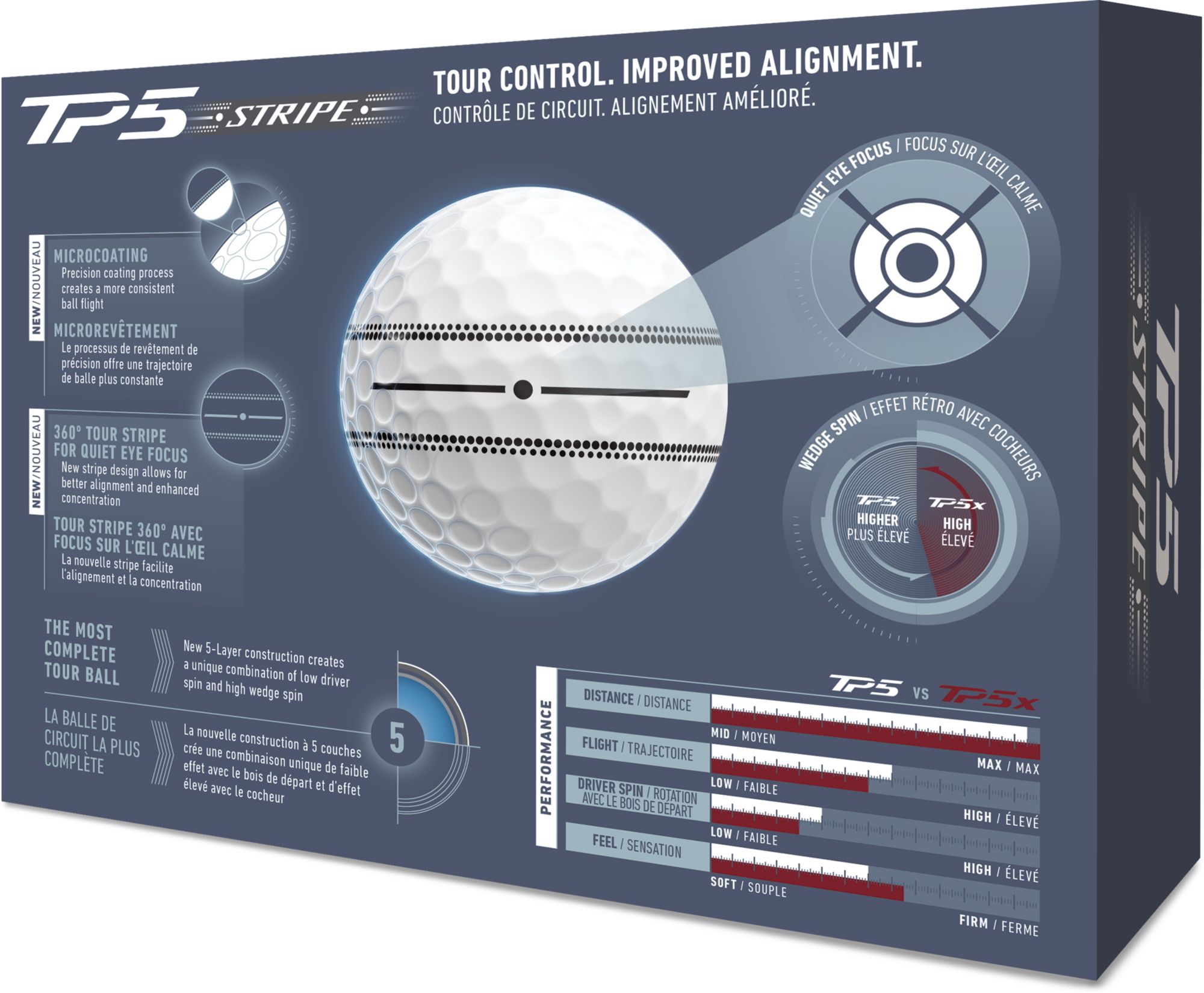 TaylorMade 2026 TP5 Stripe Golf Balls product image