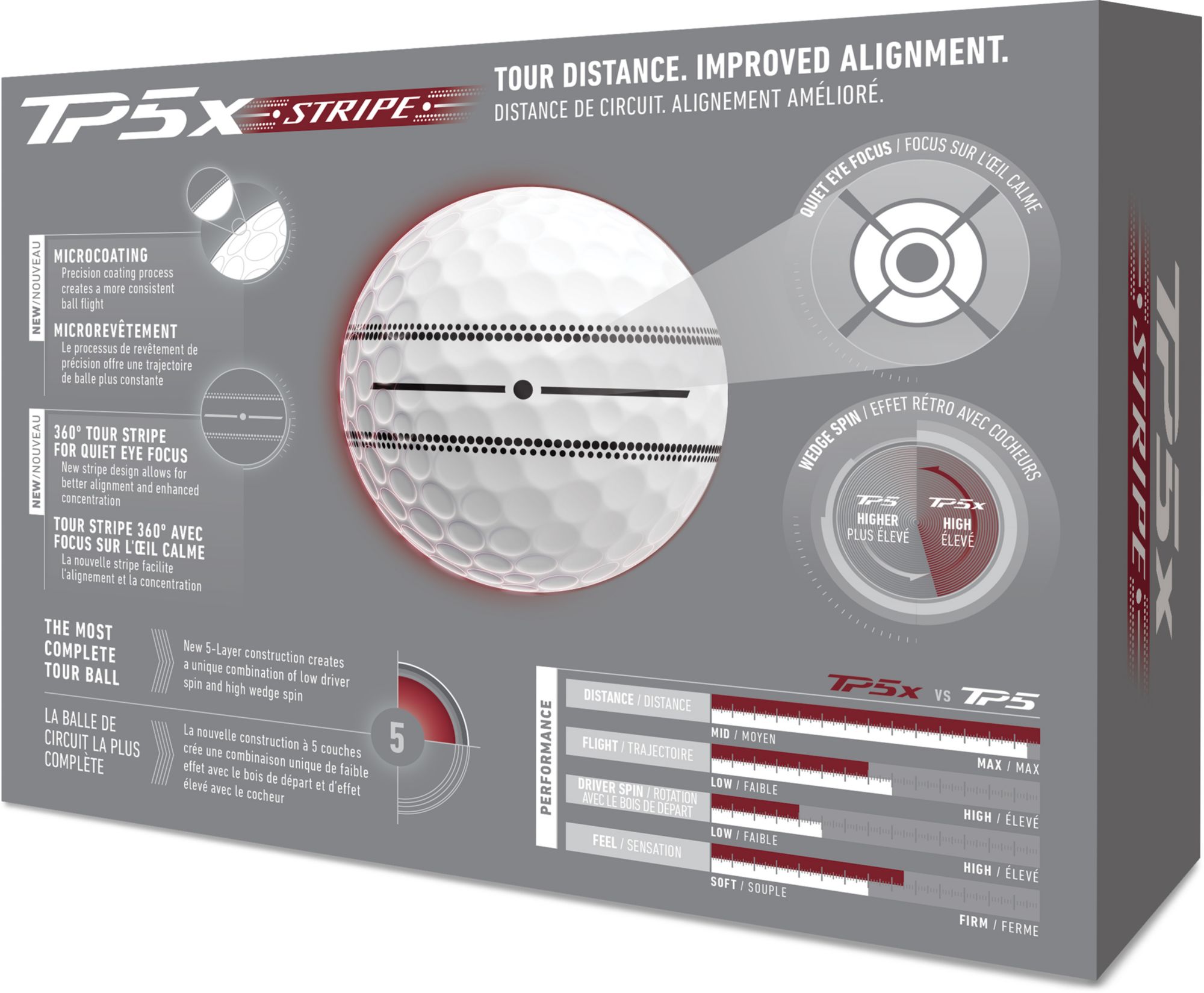 TaylorMade 2026 TP5x Stripe Golf Balls product image