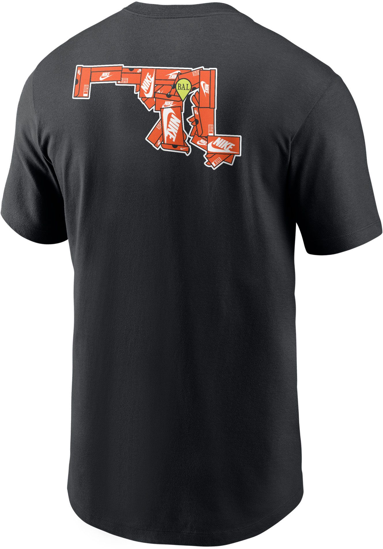 Nike Men's Baltimore Black Core Cotton Shoebox T-Shirt product image