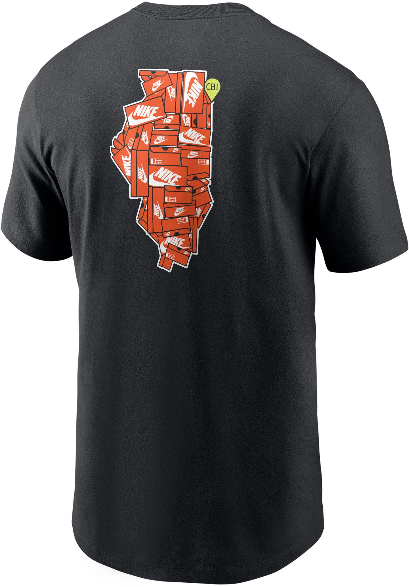 Nike Men's Chicago Black Core Cotton Shoebox T-Shirt product image