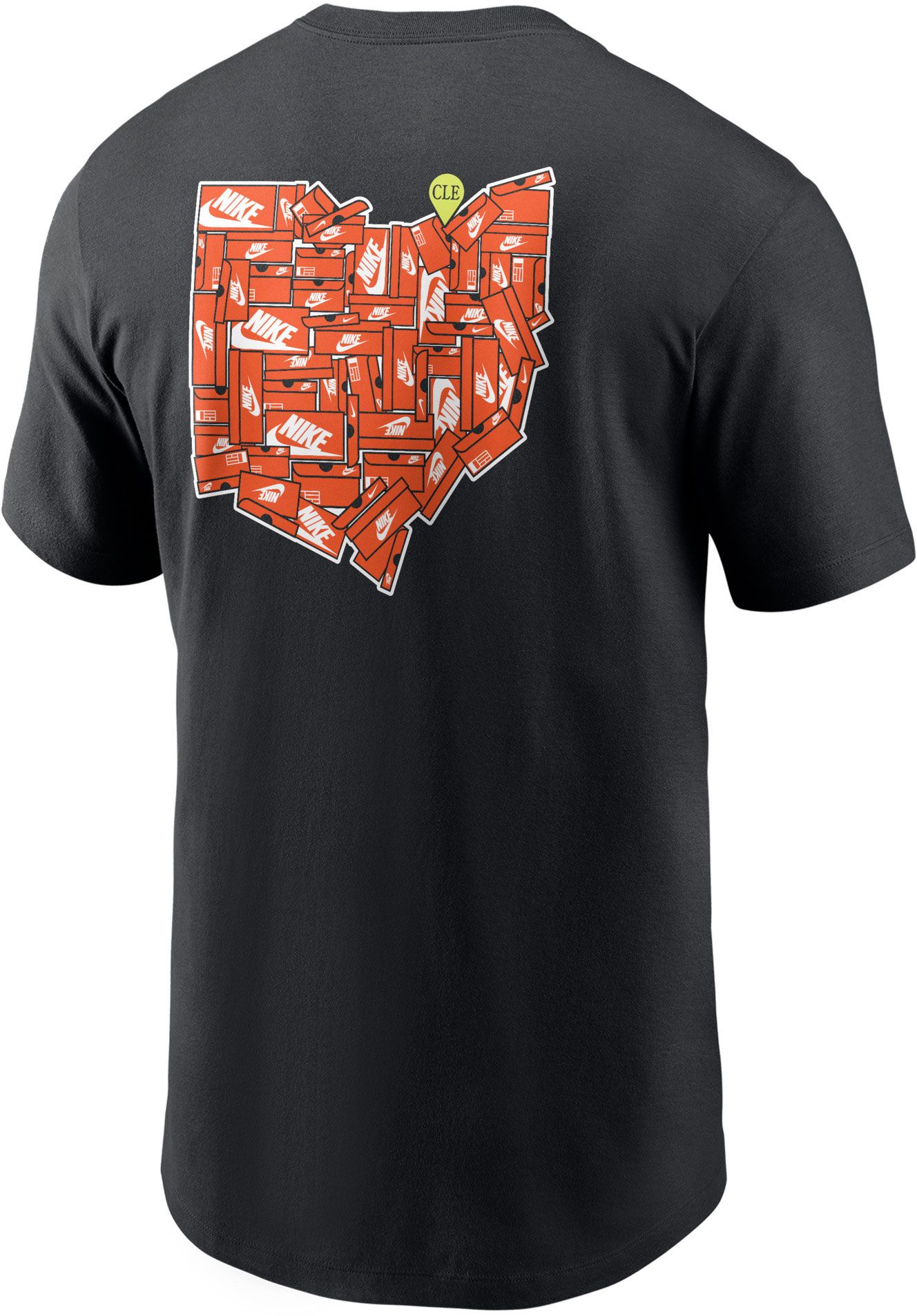Nike Men's Cleveland Black Core Cotton Shoebox T-Shirt product image
