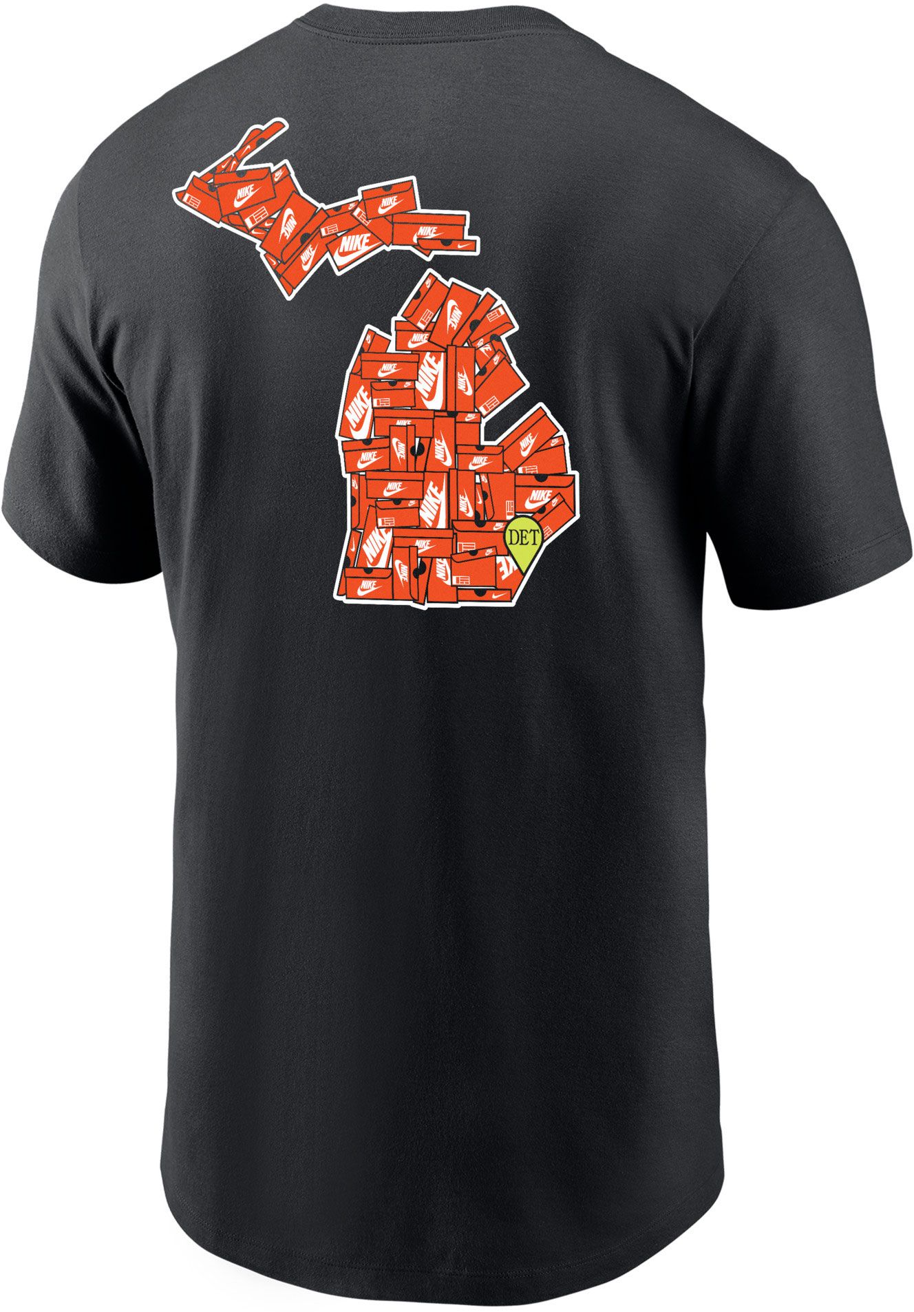 Nike Men's Detroit Black Core Cotton Shoebox T-Shirt product image