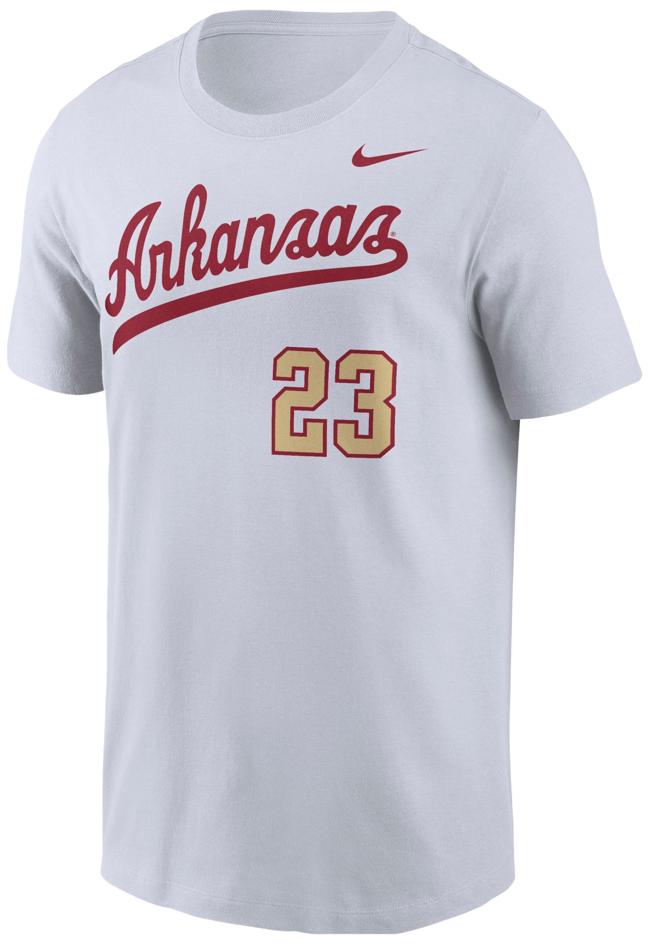 Nike Men's Arkansas Razorbacks White Throwback Replica Jersey T-Shirt product image