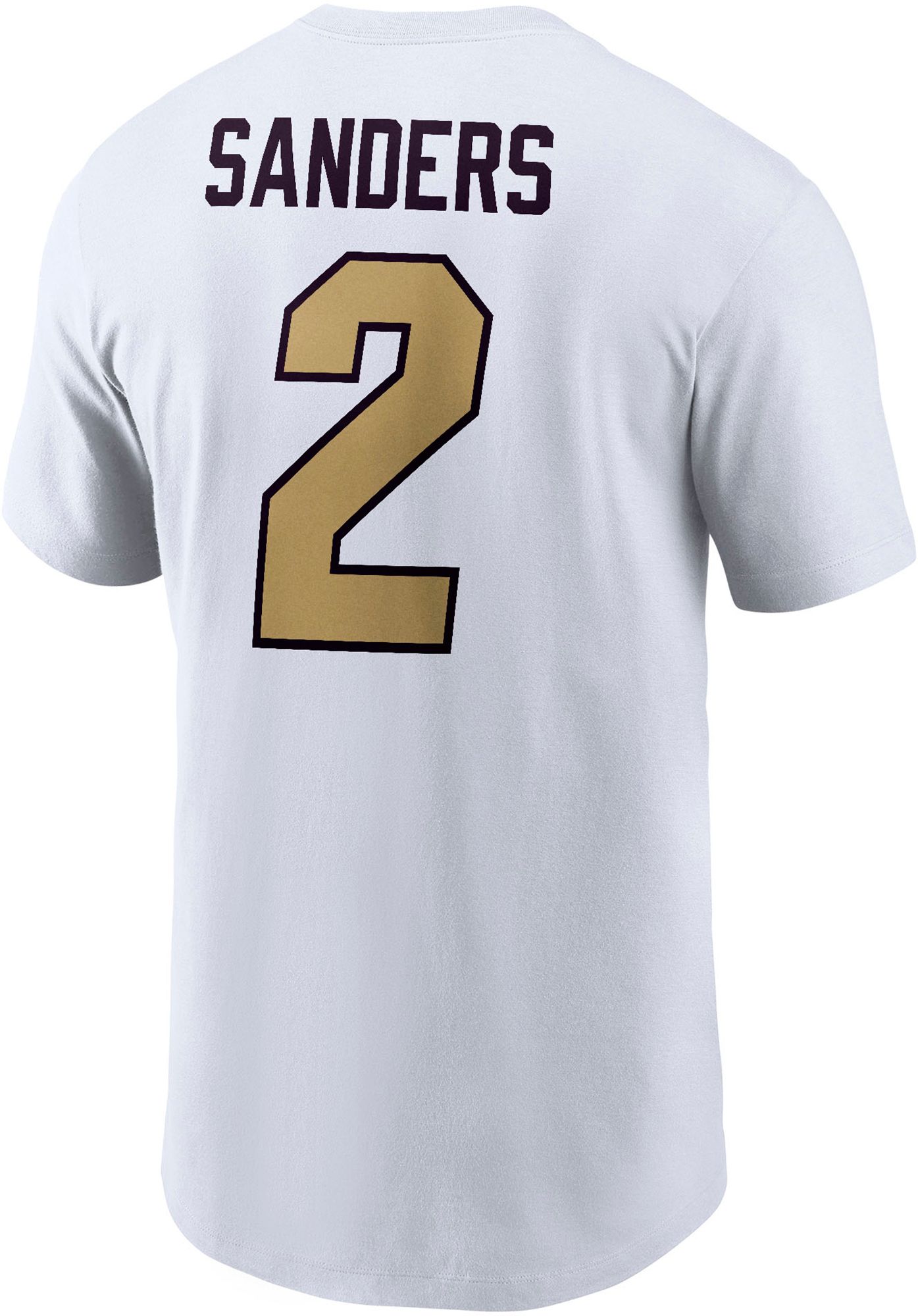 Nike Men's Colorado Buffaloes Shedeur Sanders #2 White Jersey T-Shirt product image
