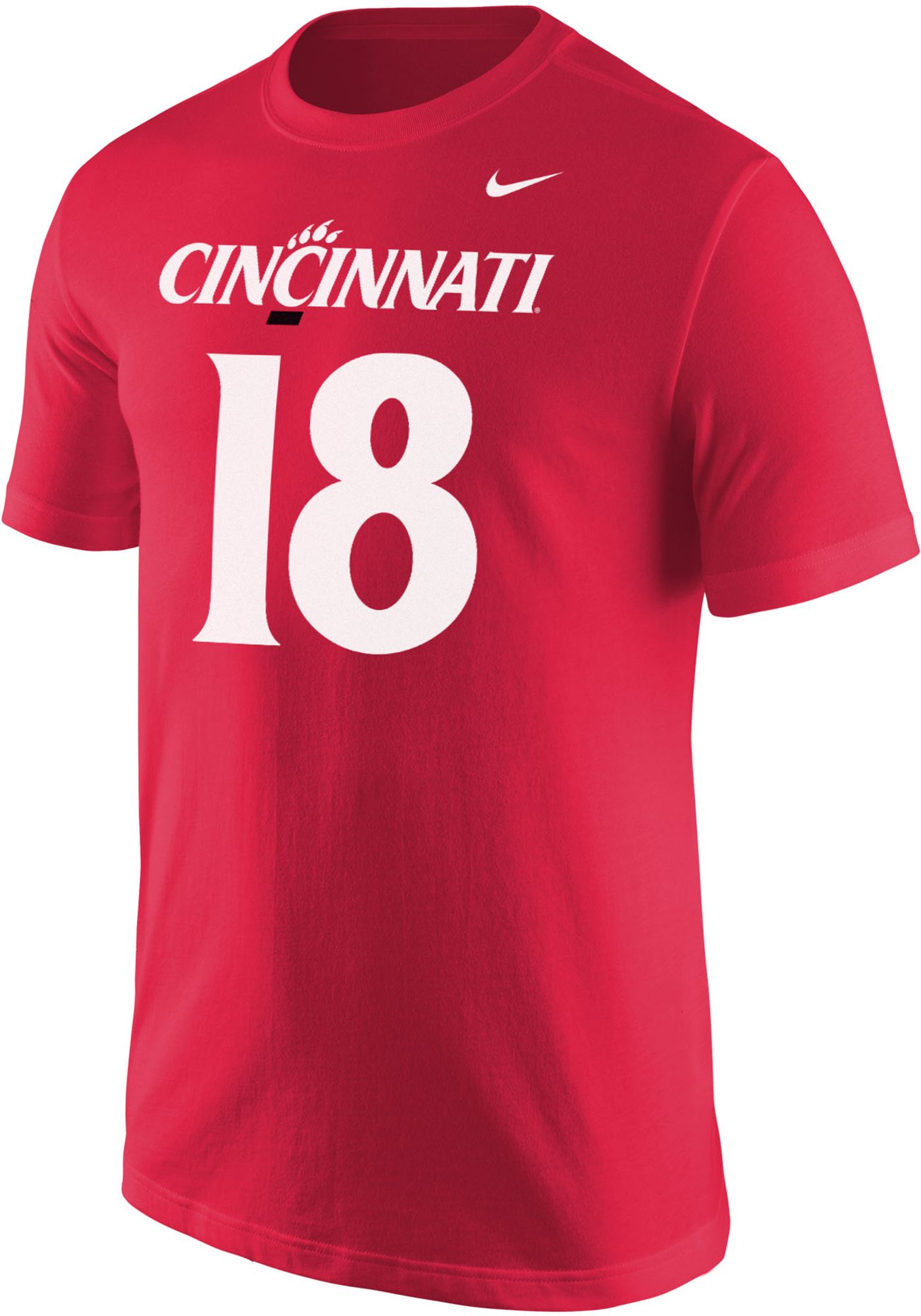 Nike Men's Cincinnati Bearcats #18 Red Travis Kelce Jersey T-Shirt