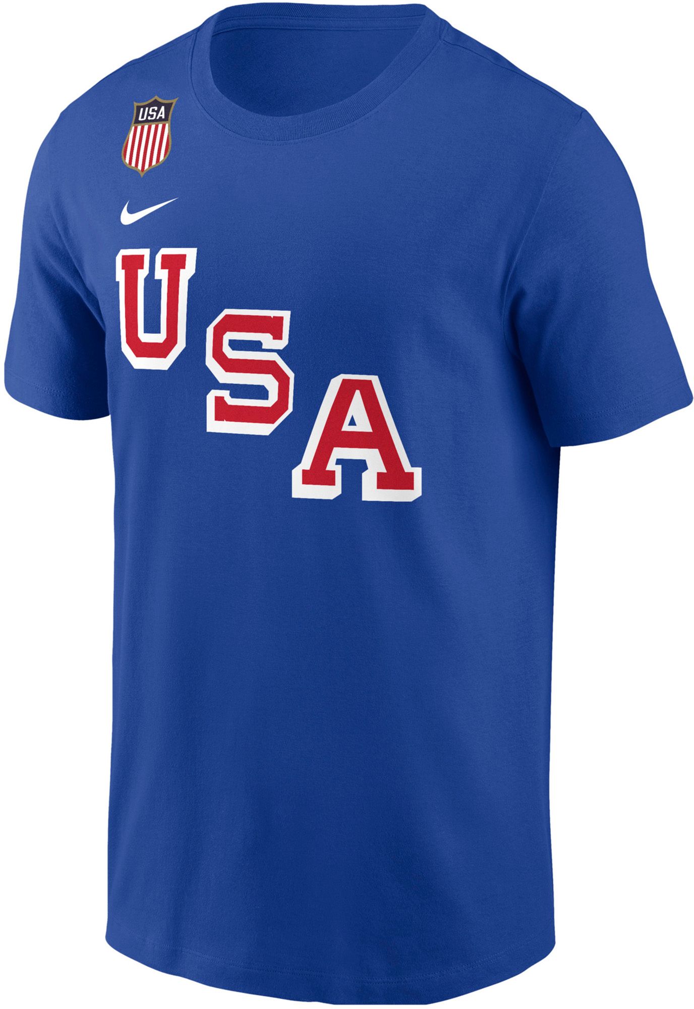 Nike Men's Olympics USA Hockey Royal Jack Hughes #86 T-Shirt product image