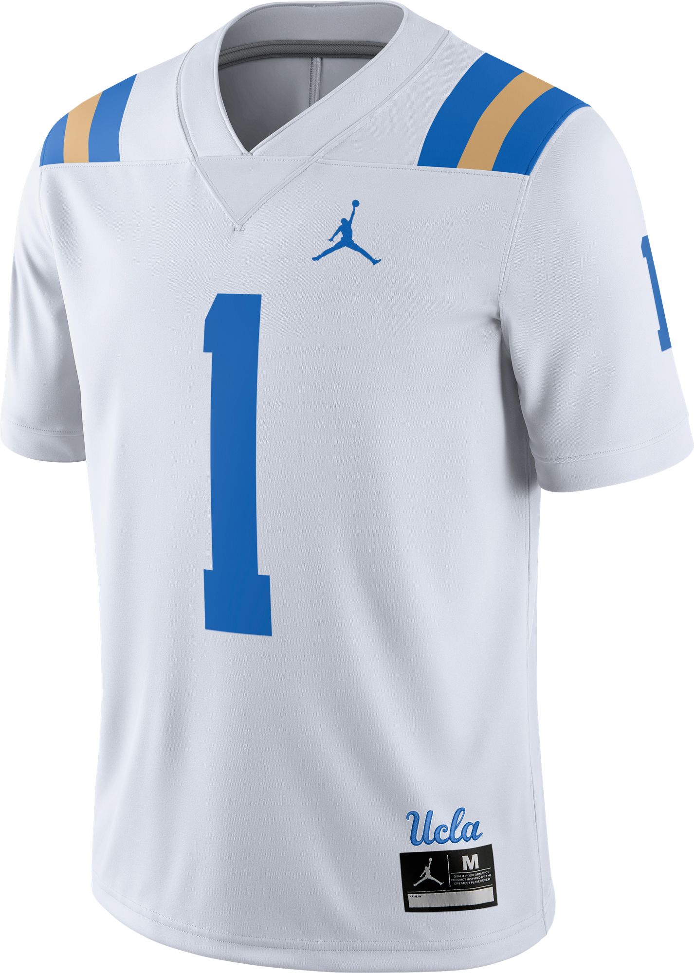 Jordan Men's UCLA Bruins #1 White Dri-FIT Game Football Jersey product image