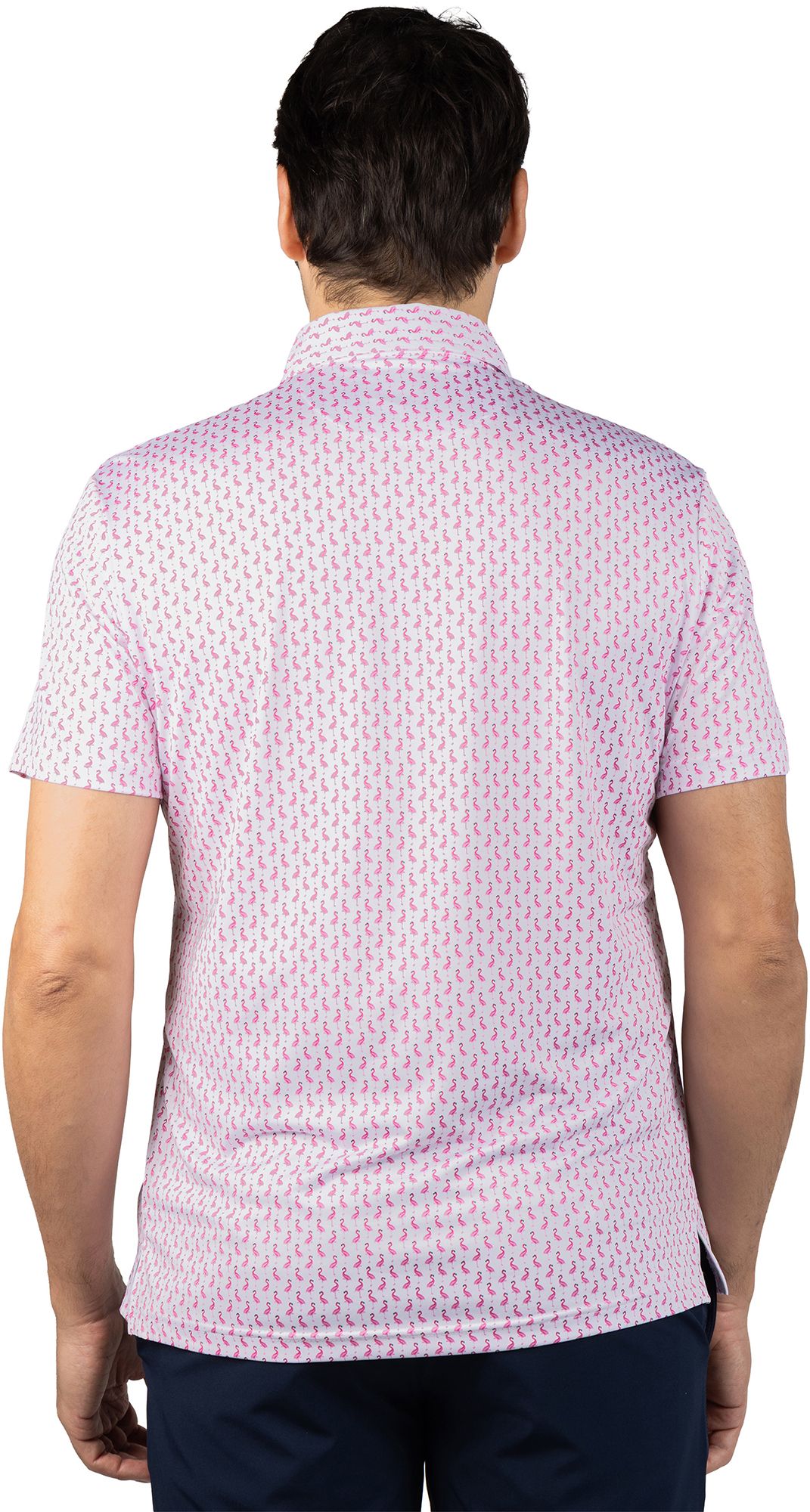 TailorByrd Men's Flamingos Performance Polo product image