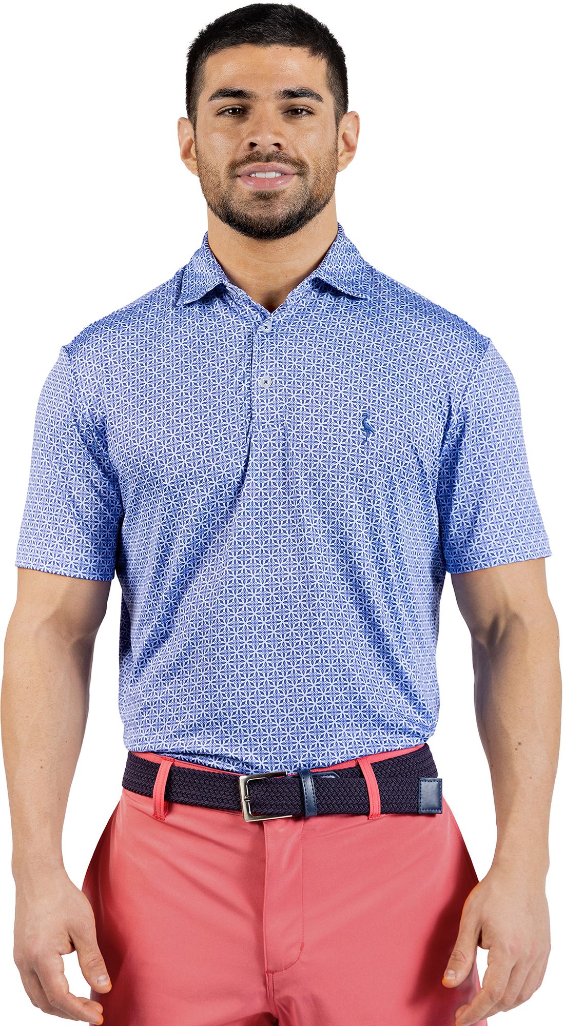 TailorByrd Men's Geo Floral  Performance Polo product image