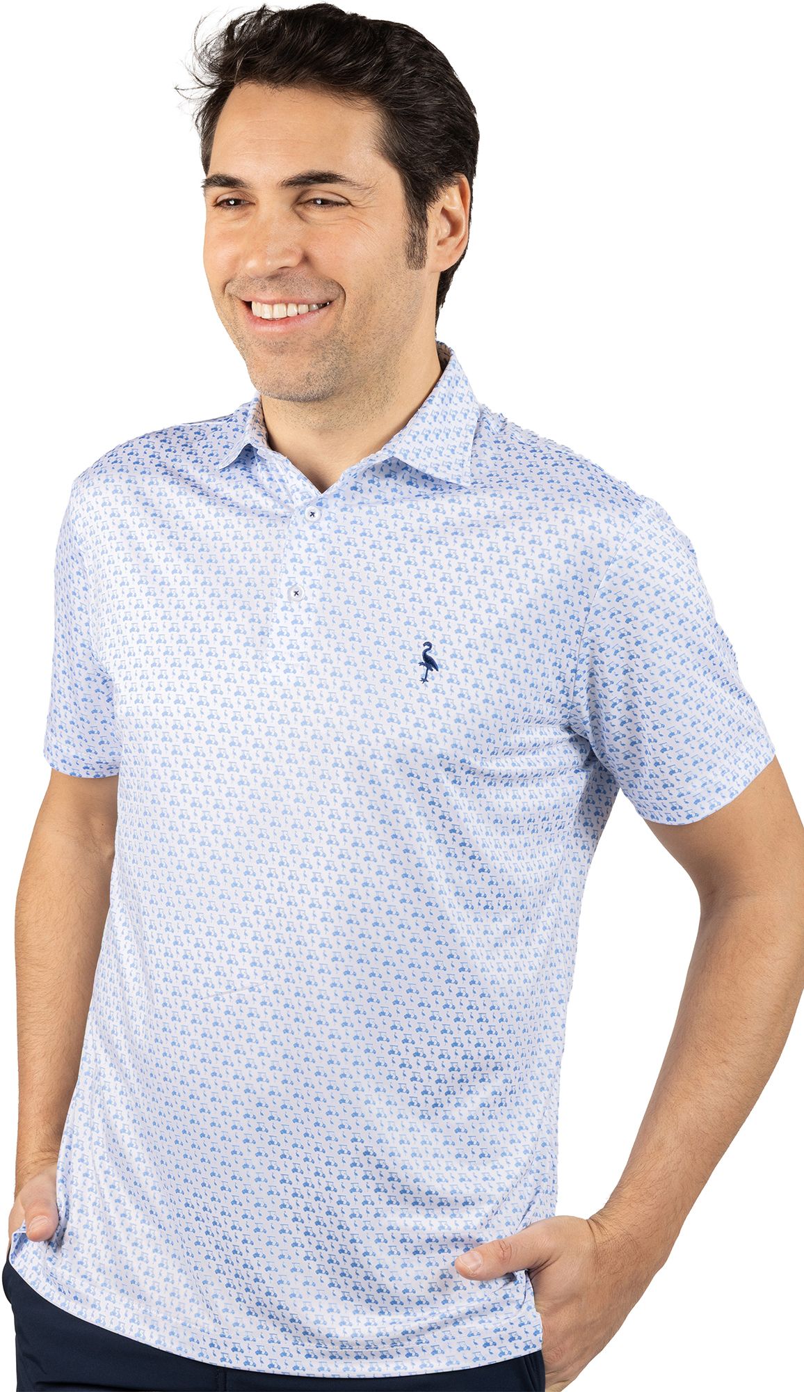 TailorByrd Men's Carts and Byrds Performance Polo product image