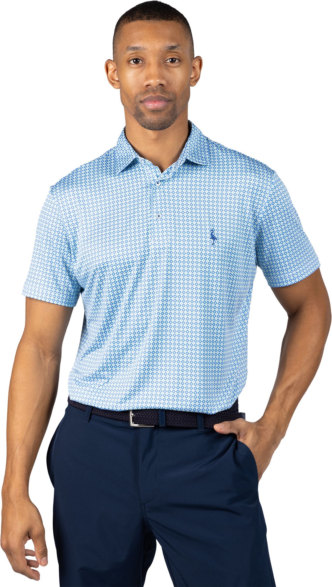 TailorByrd Men's Micro Clover Performance Polo product image