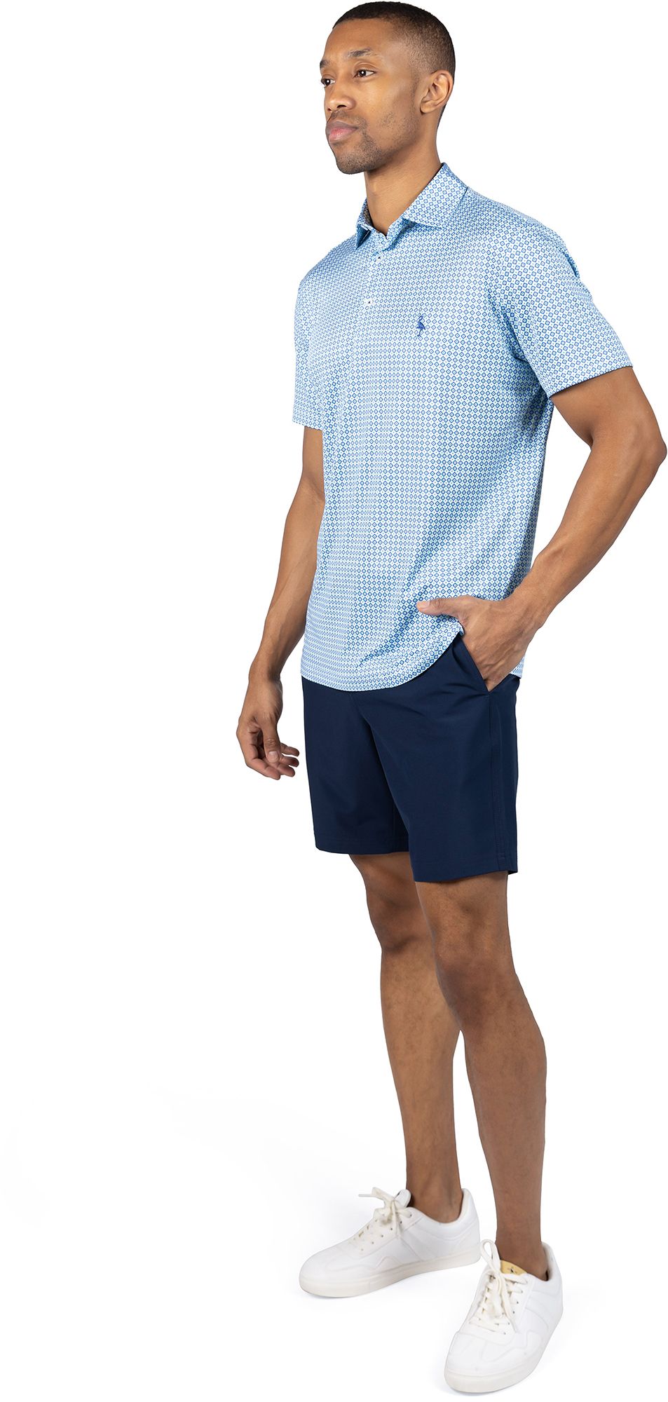 TailorByrd Men's Micro Clover Performance Polo product image