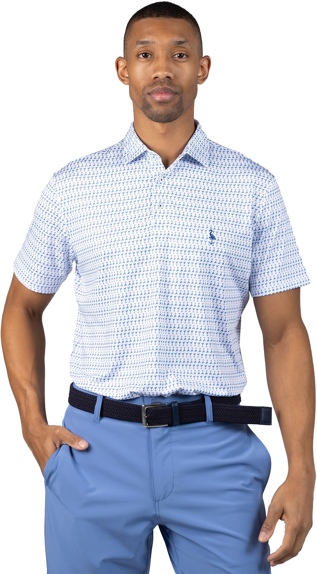 TailorByrd Men's Martini Glasses Performance Polo product image