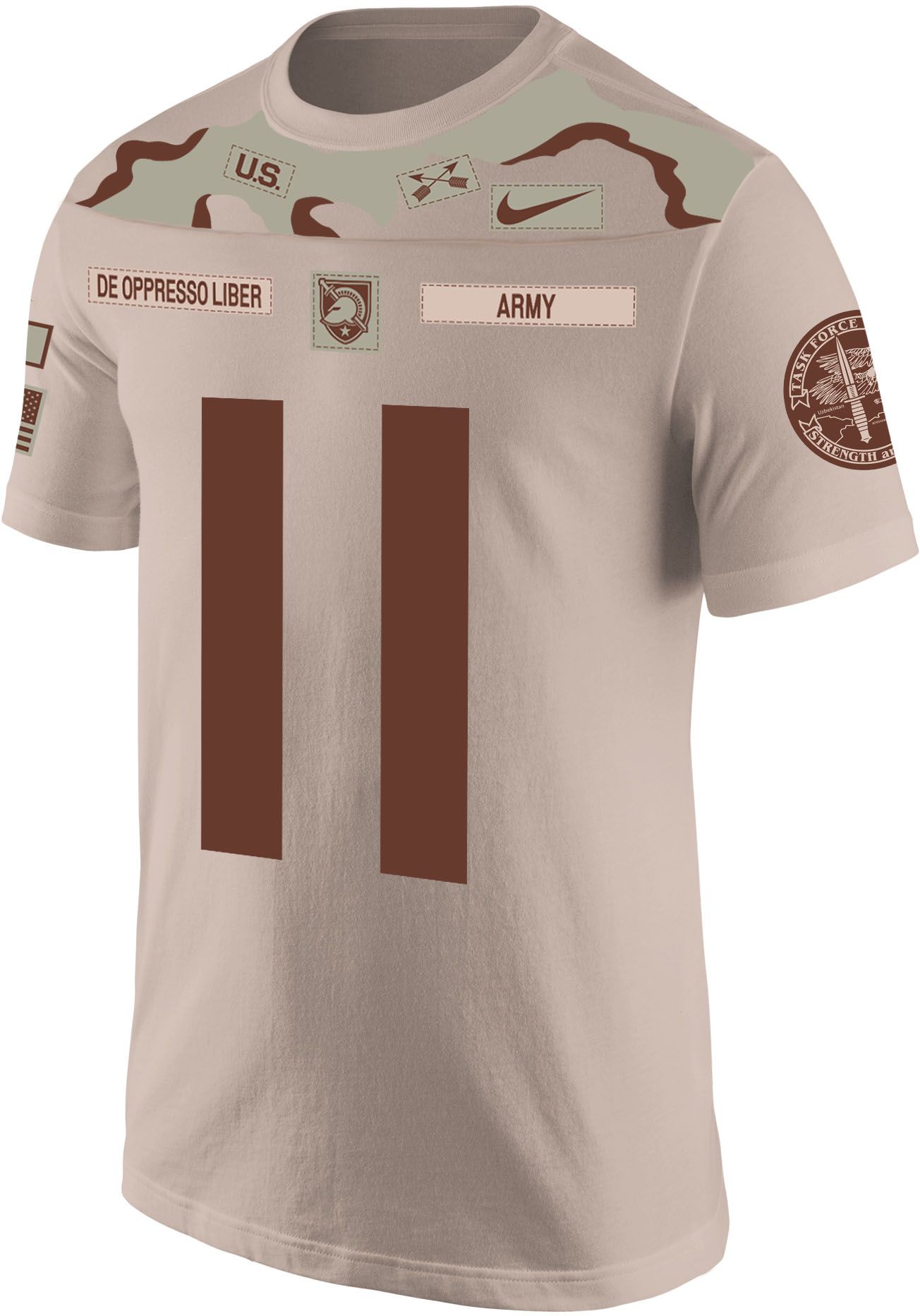 Nike Men's Army West Point Black Knights #11 Brown Rivalry Collection Football Jersey T-Shirt product image