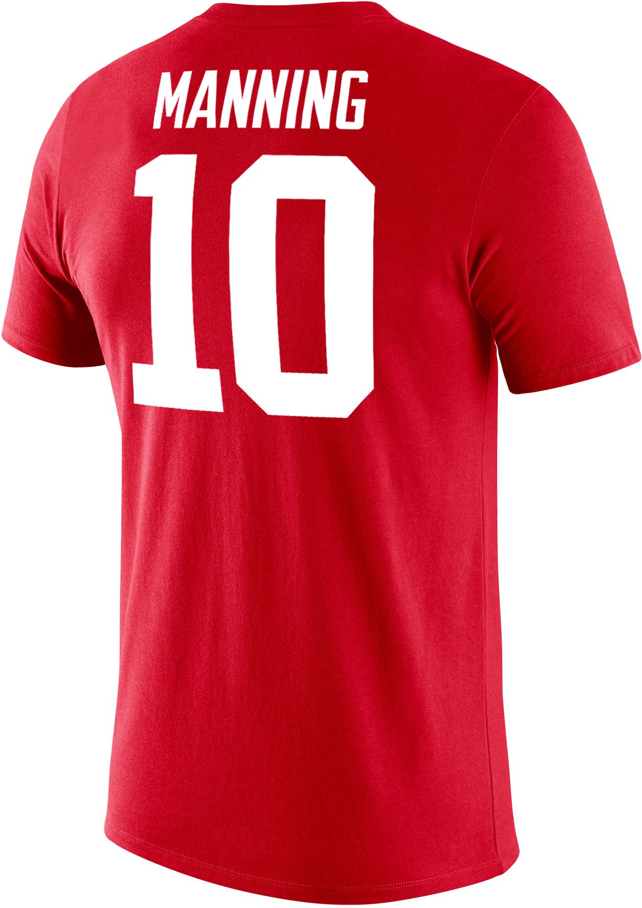 Nike Men's Ole Miss Rebels Eli Manning #10 Red Jersey T-Shirt product image