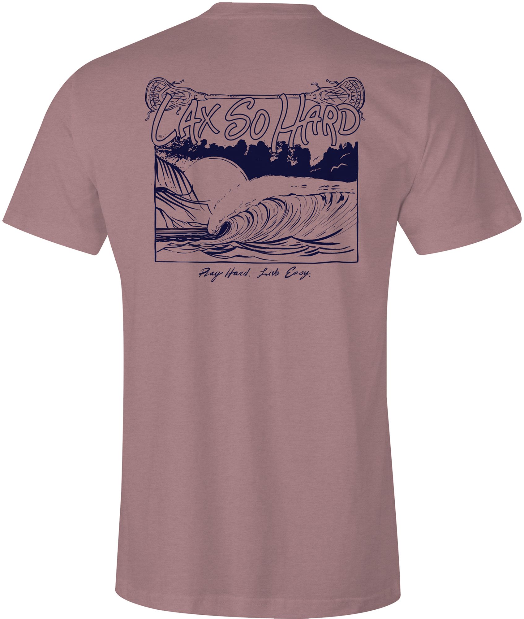 Lax So Hard Adult Ocean Lacrosse Graphic T-Shirt product image